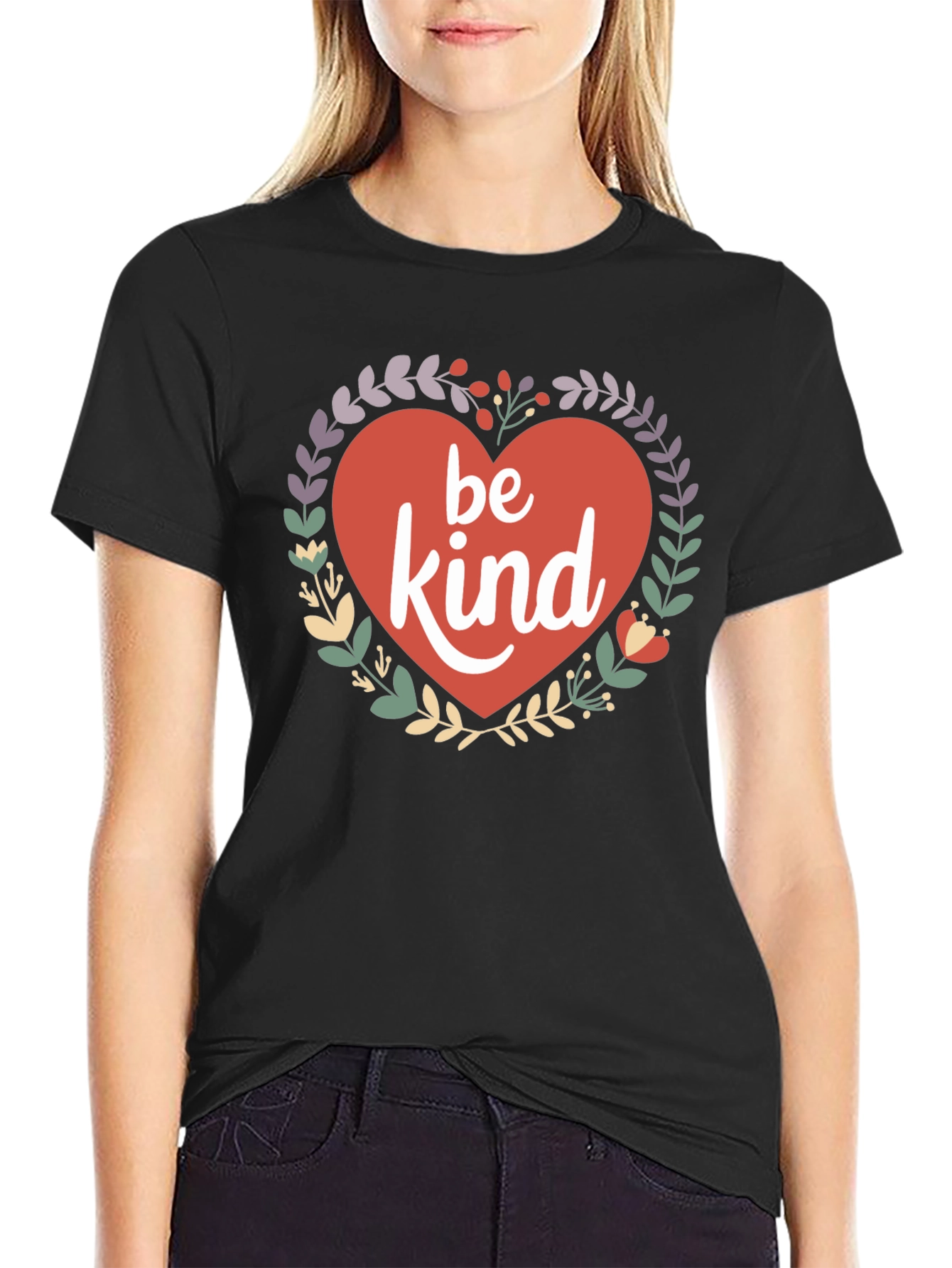 Be Kind Heart Graphic Tee - Soft Cotton T-Shirt
