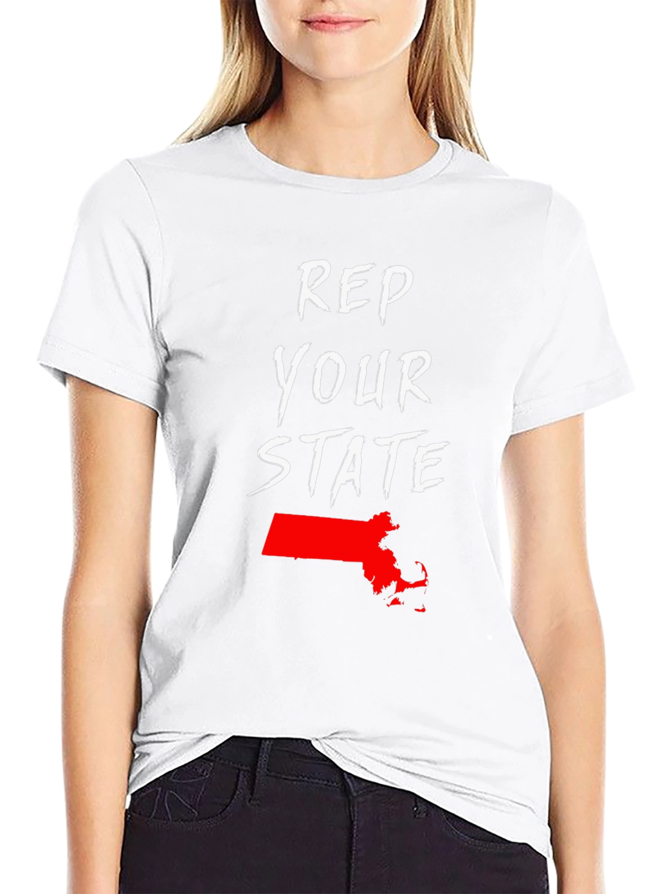 Rep Your State Massachusetts Graphic Tee