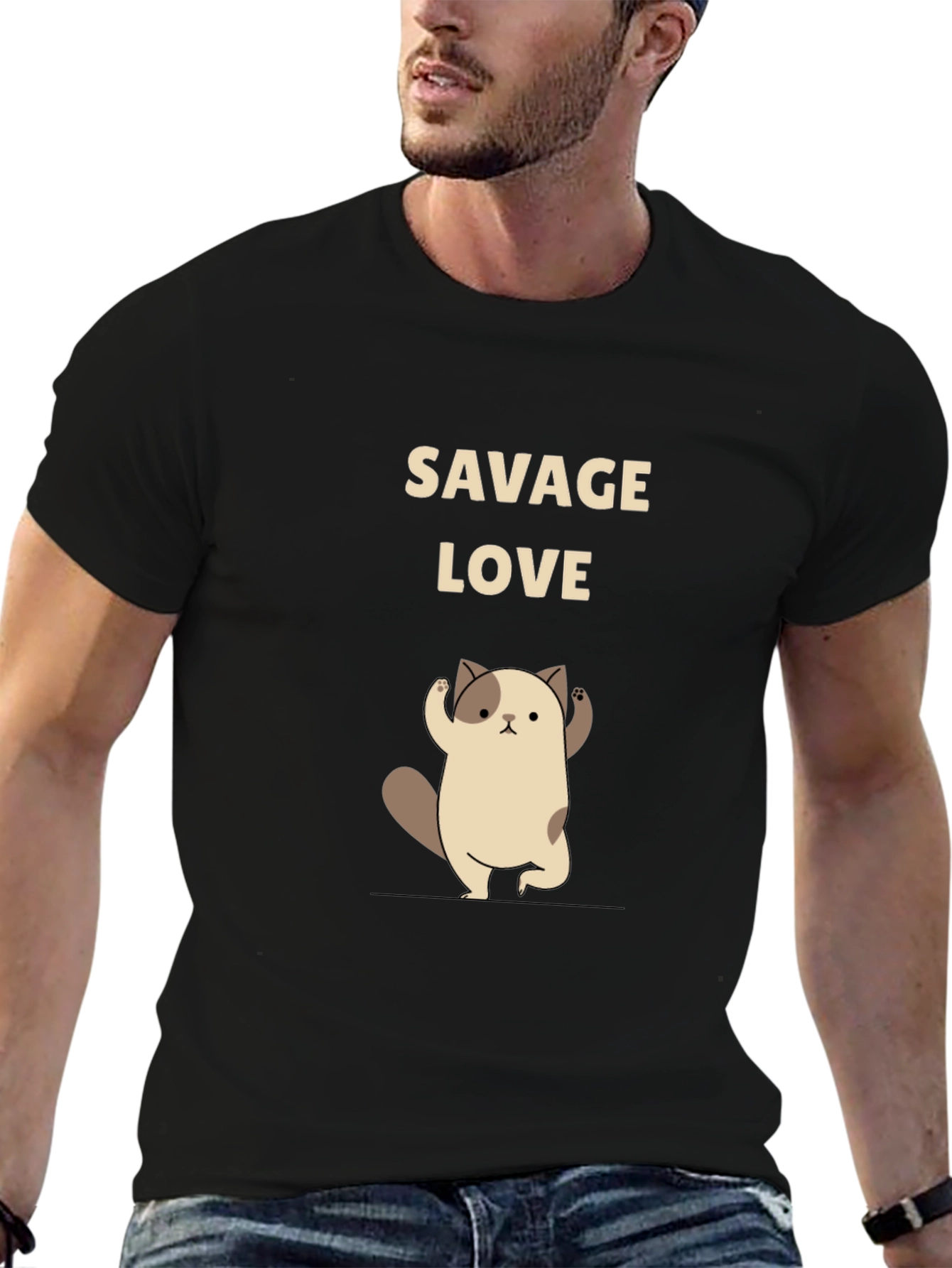 Savage Love Cat T-Shirt - Cute Graphic Tee
