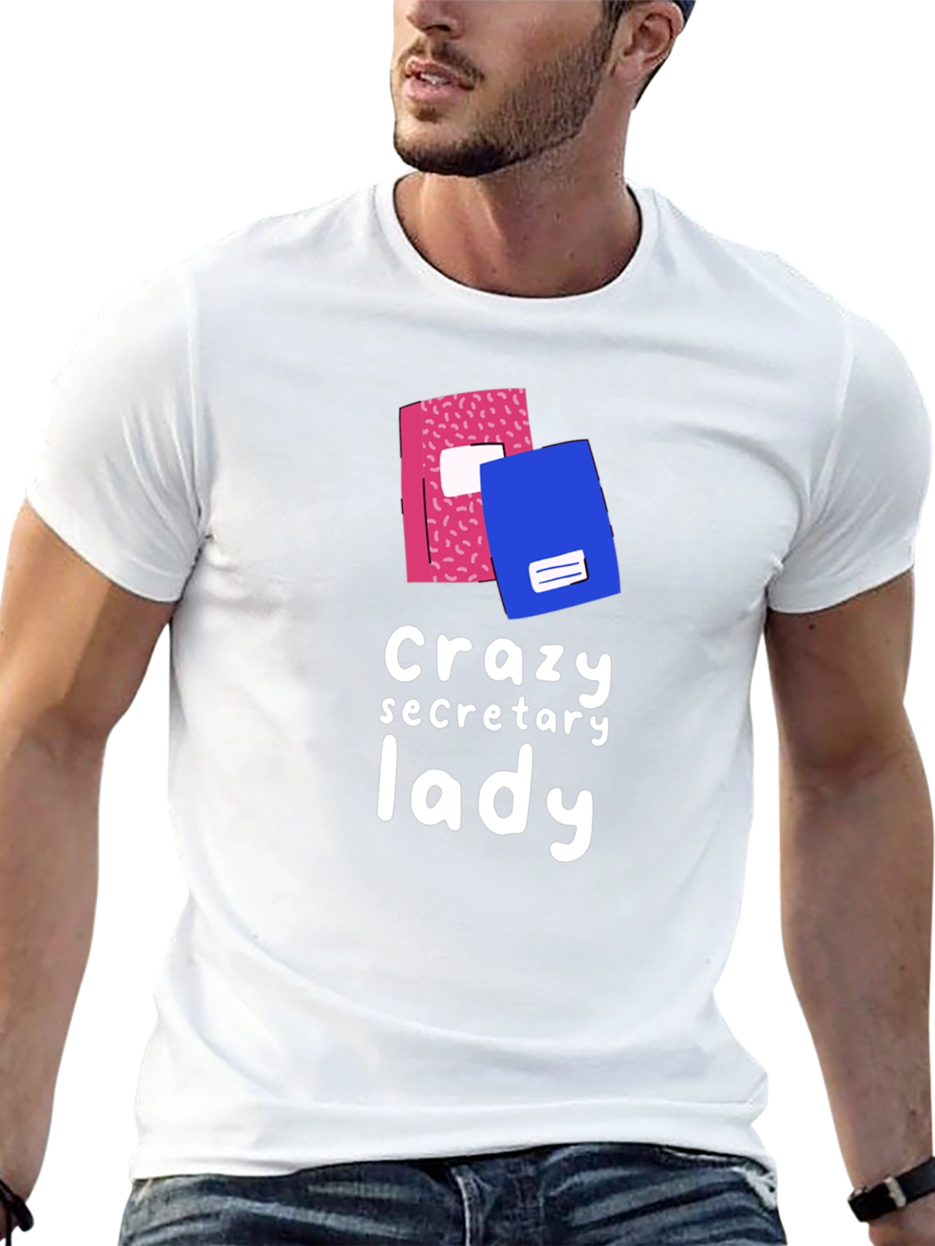 Crazy Secretary Lady Graphic Tee