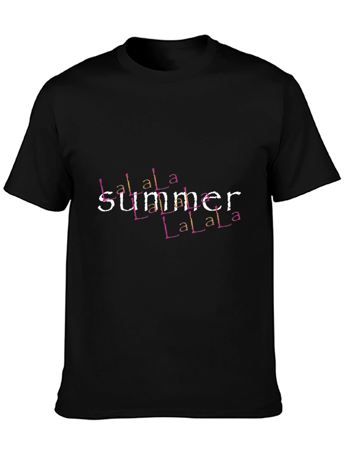 La La La Summer T-Shirt - Black