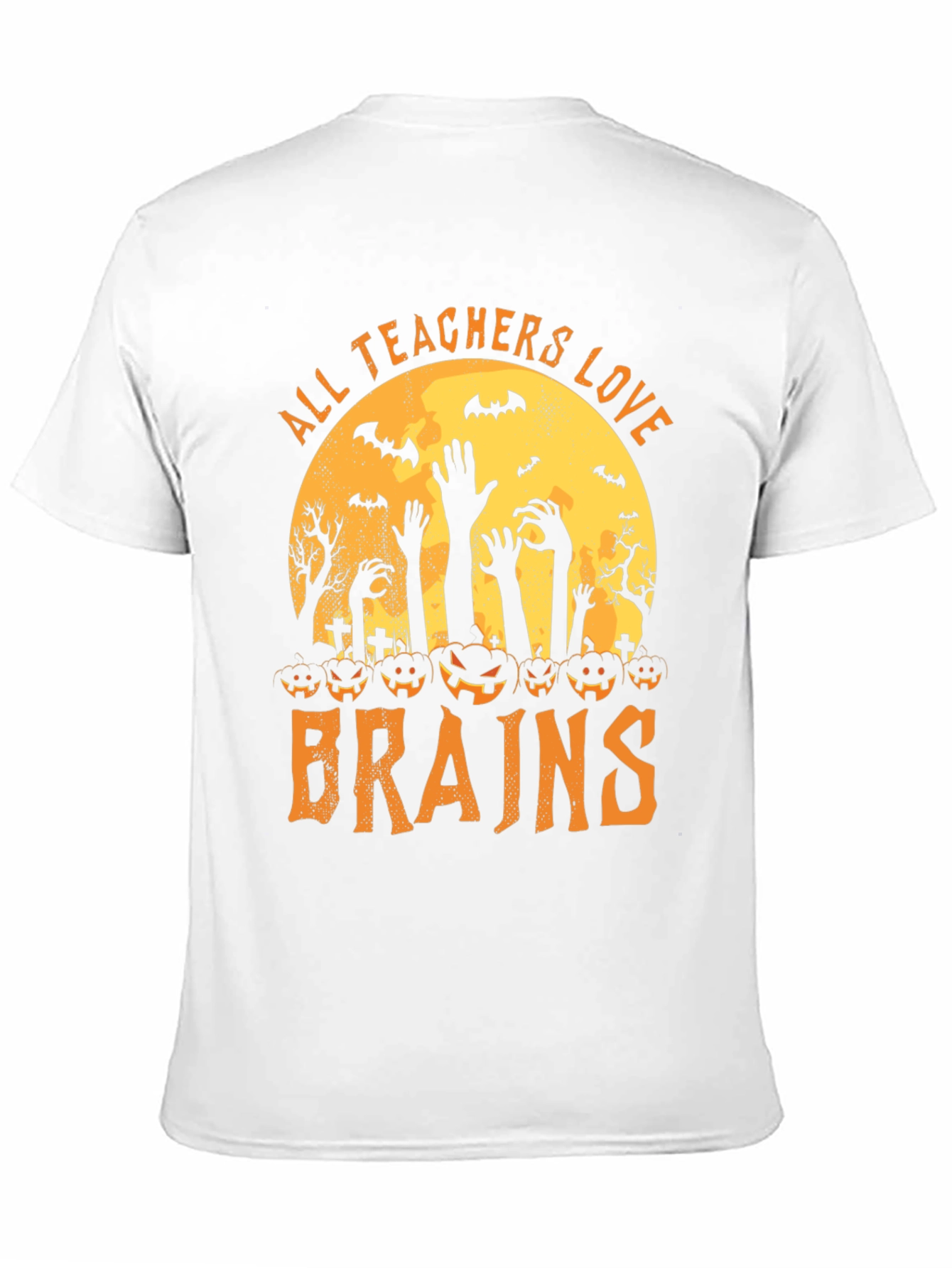 All Teachers Love Brains Halloween Graphic Tee