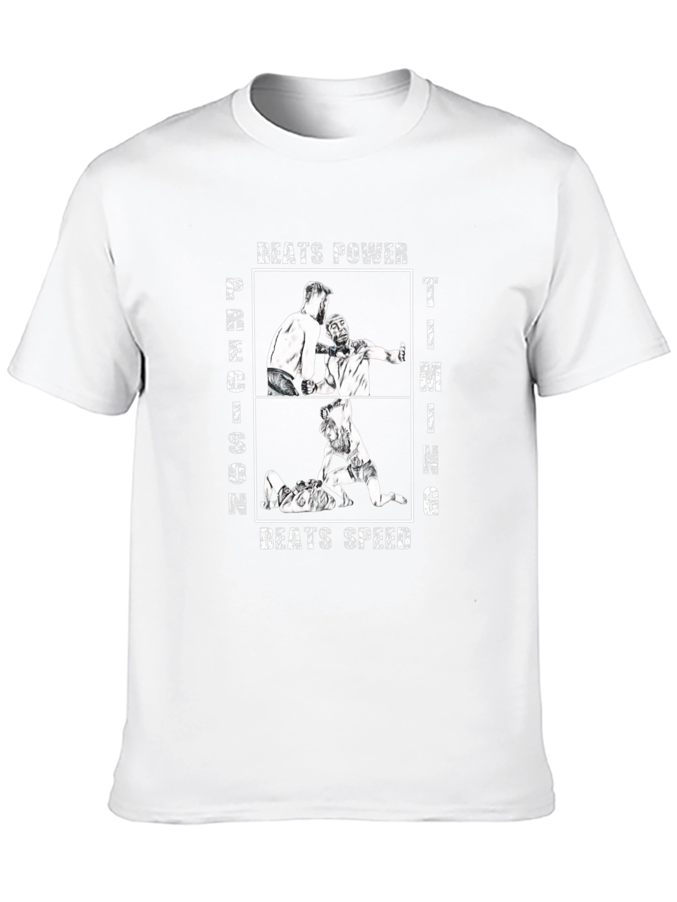 Precision Timing Beats Power & Speed Graphic Tee