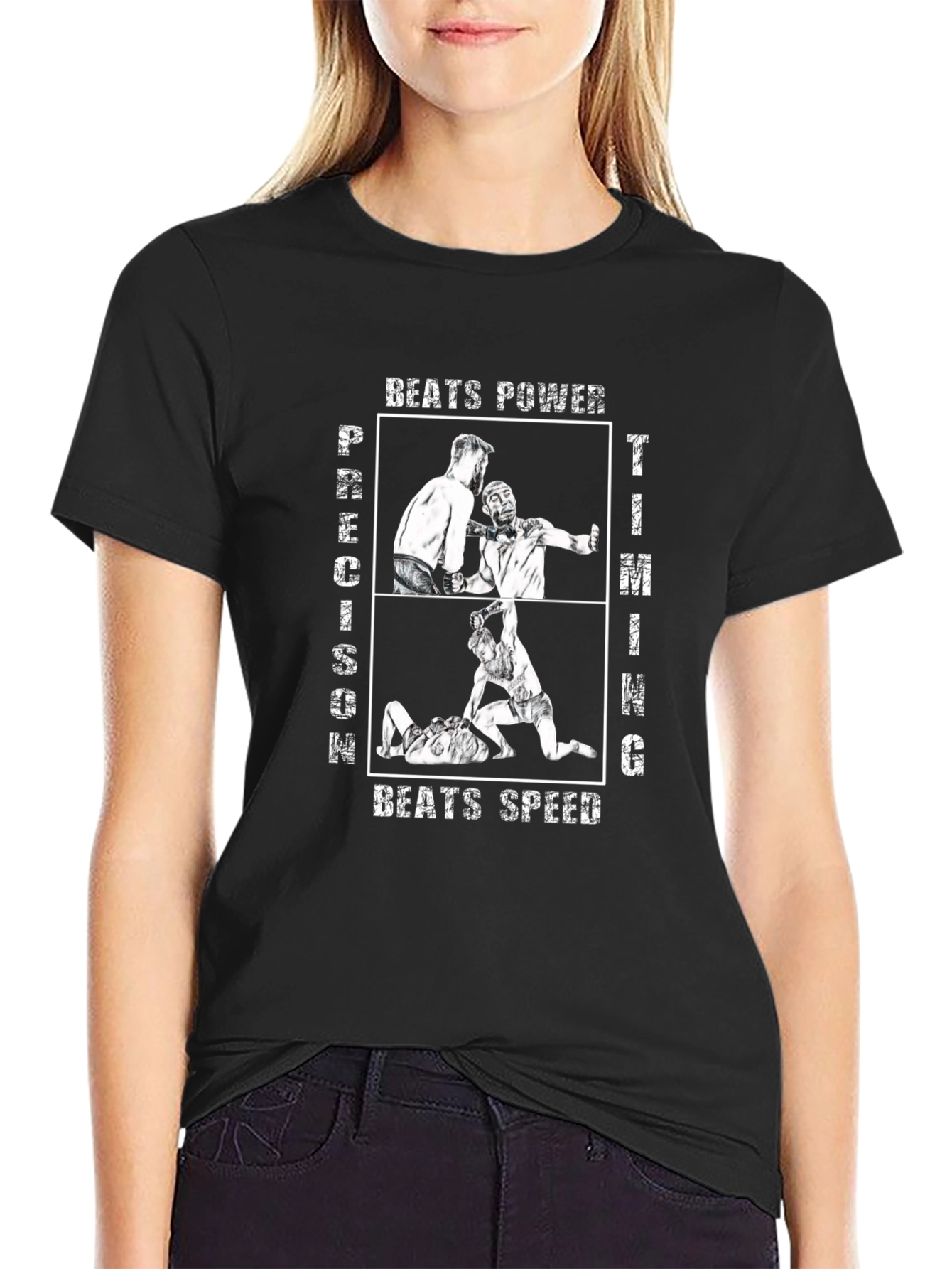 Precision Timing Beats Power & Speed Graphic Tee
