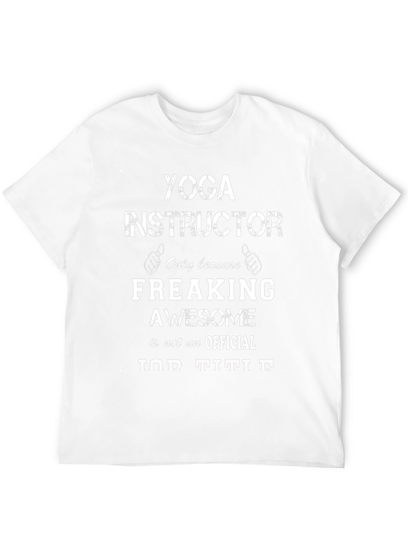 Yoga Instructor Awesome Job Title Graphic Tee