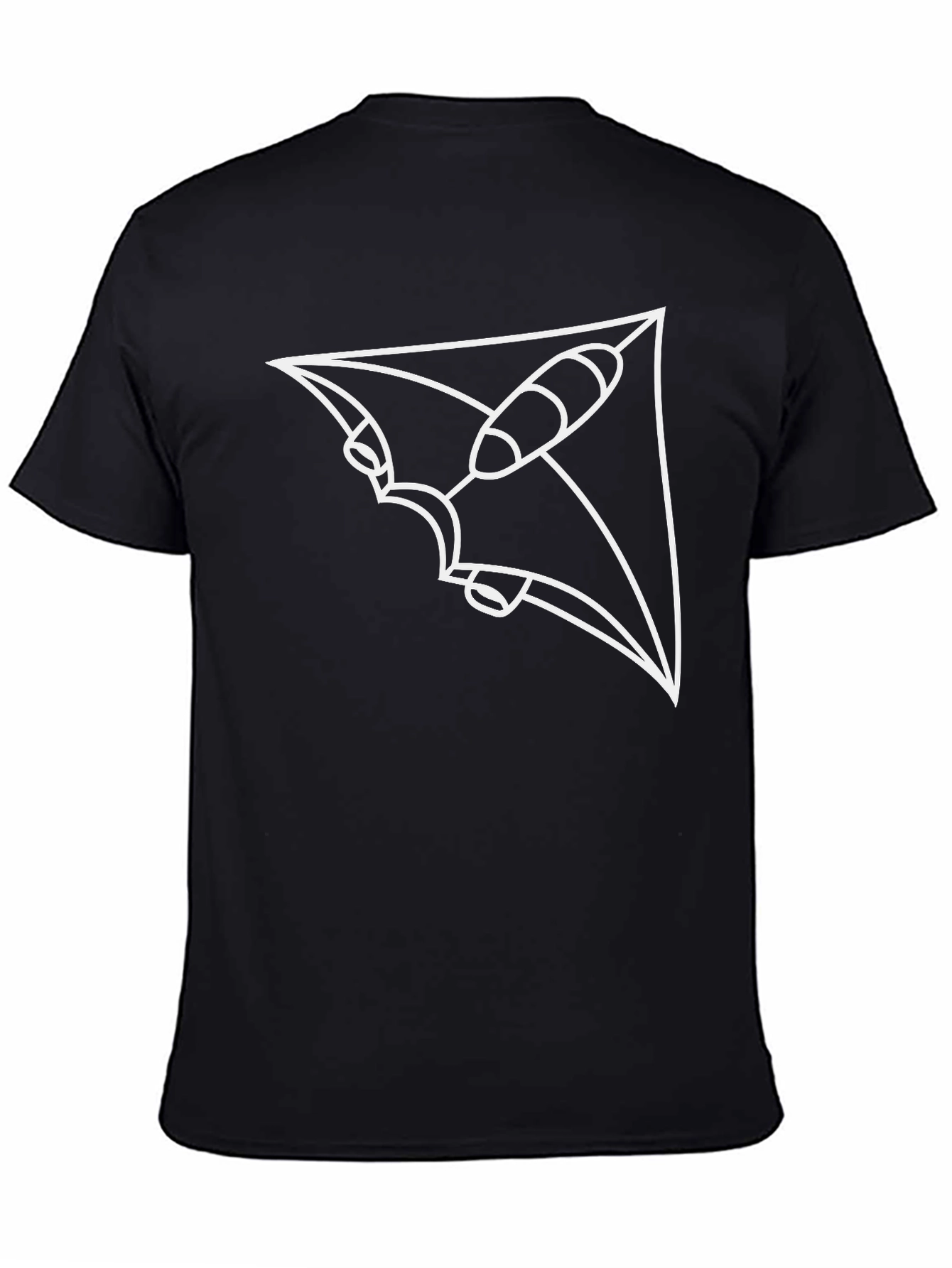 Abstract Spacecraft Black T-Shirt