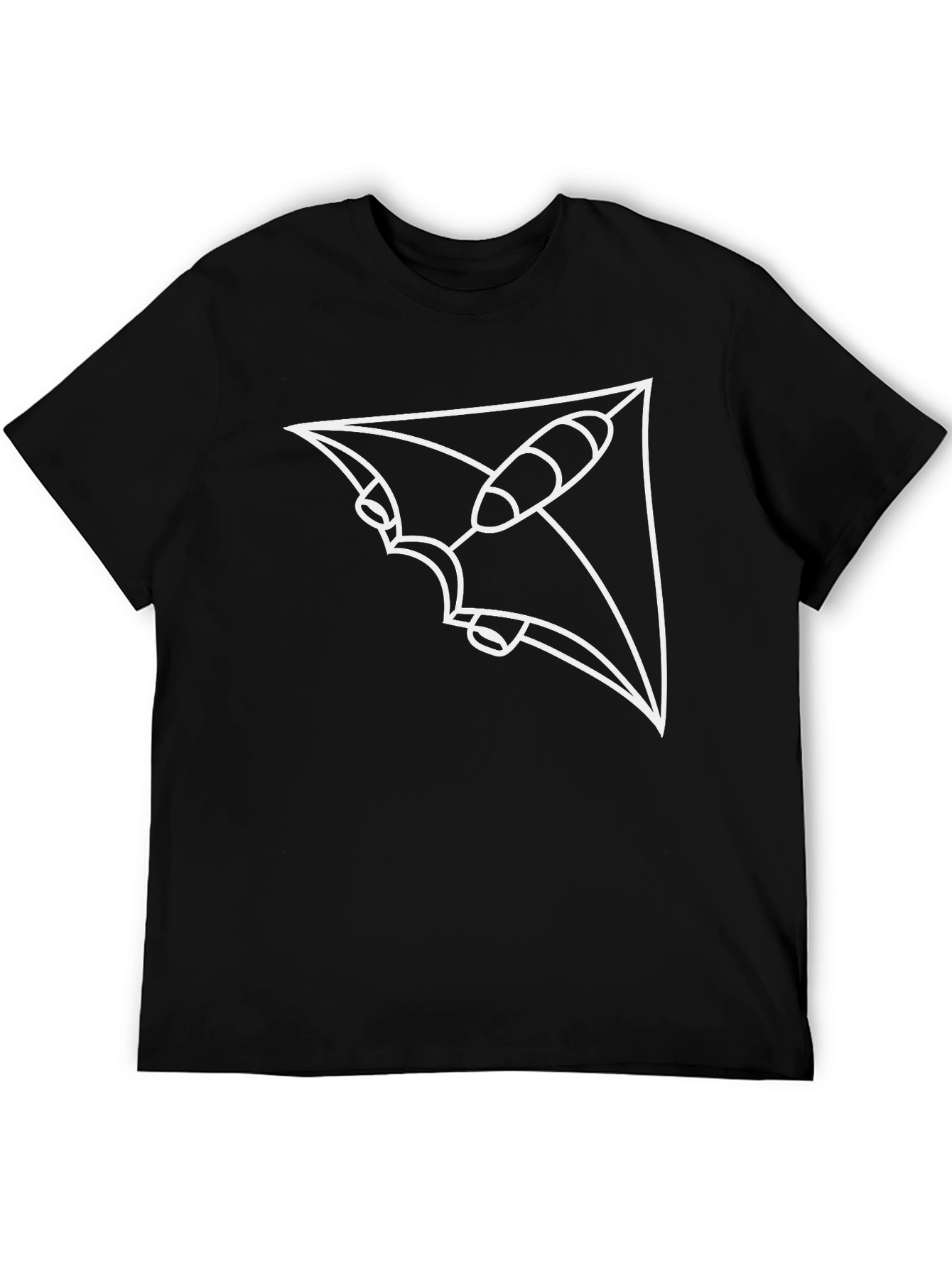 Abstract Spacecraft Black T-Shirt