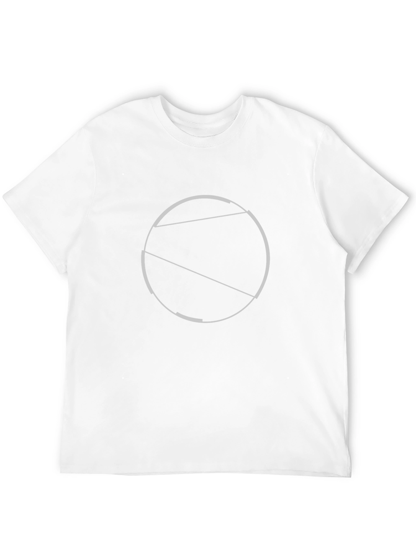 Abstract Circle Graphic Black T-Shirt