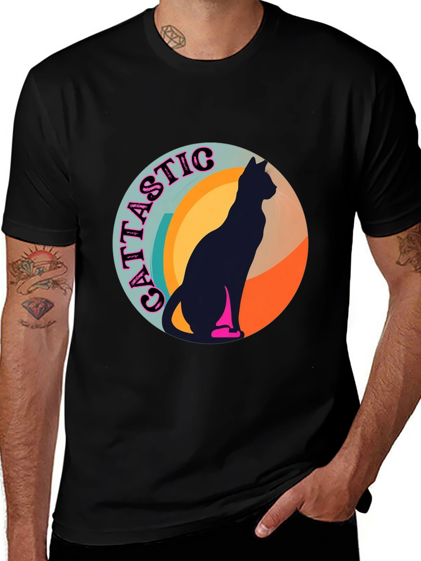 Cattastic Retro Cat T-Shirt