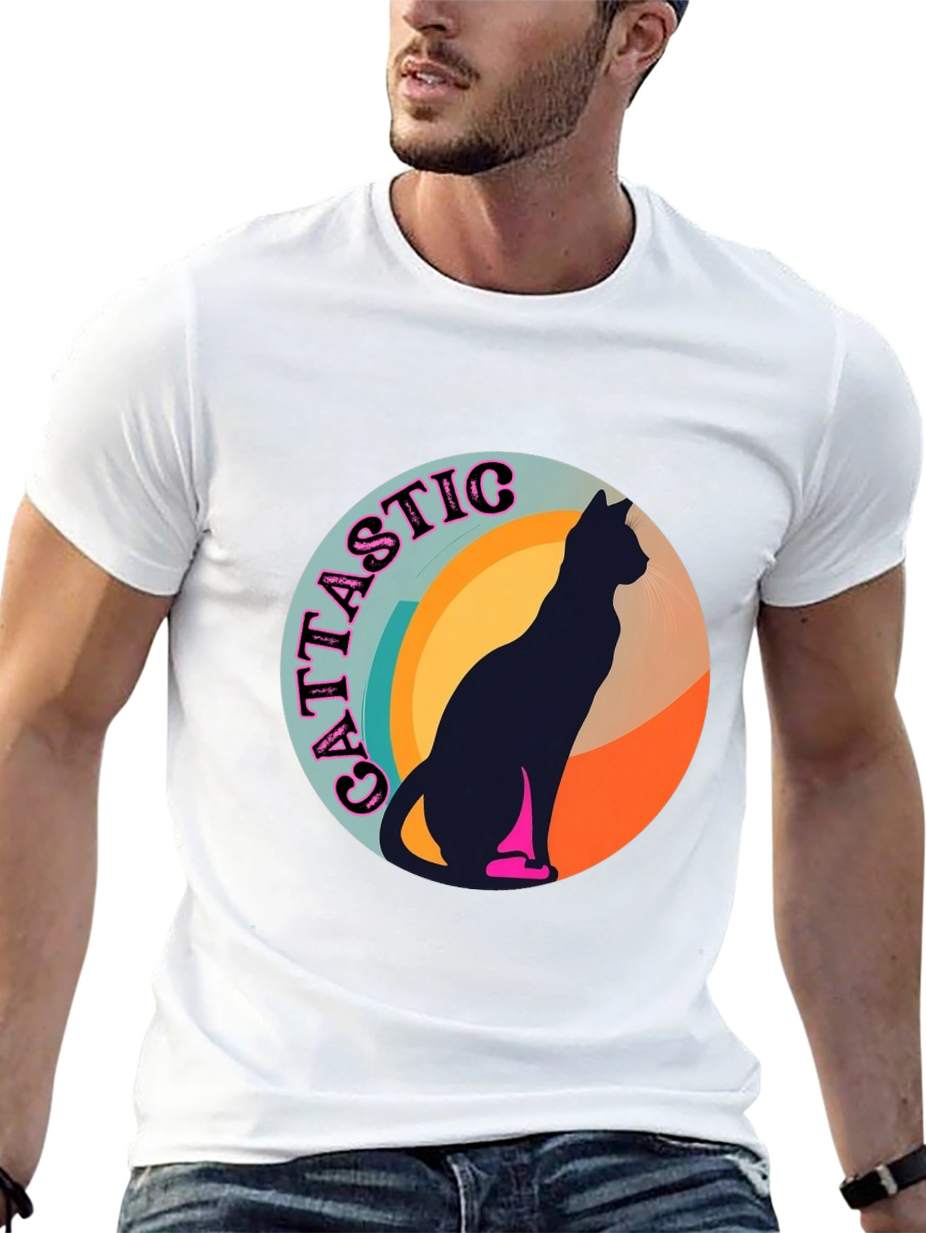 Cattastic Retro Cat T-Shirt