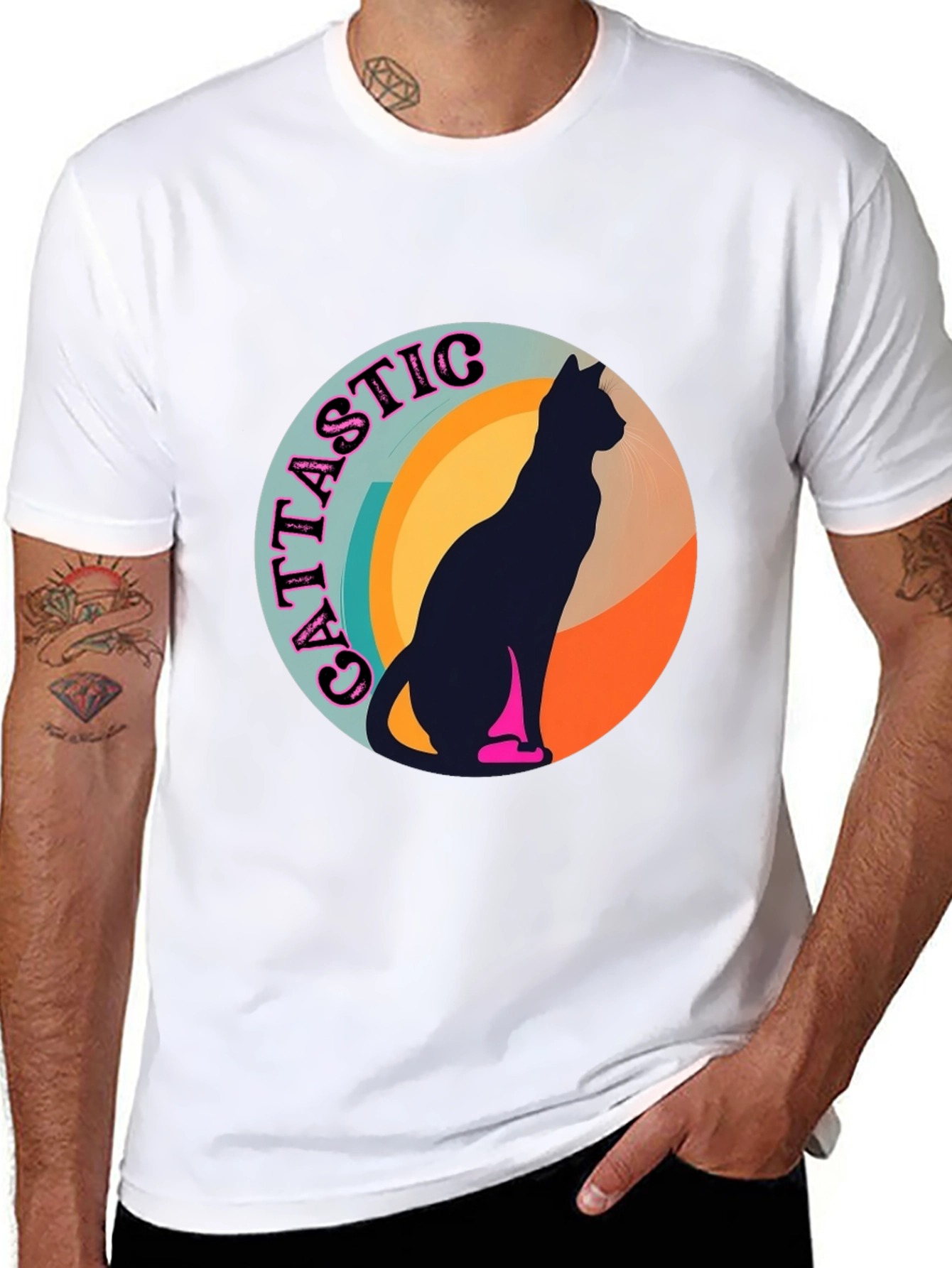 Cattastic Retro Cat T-Shirt