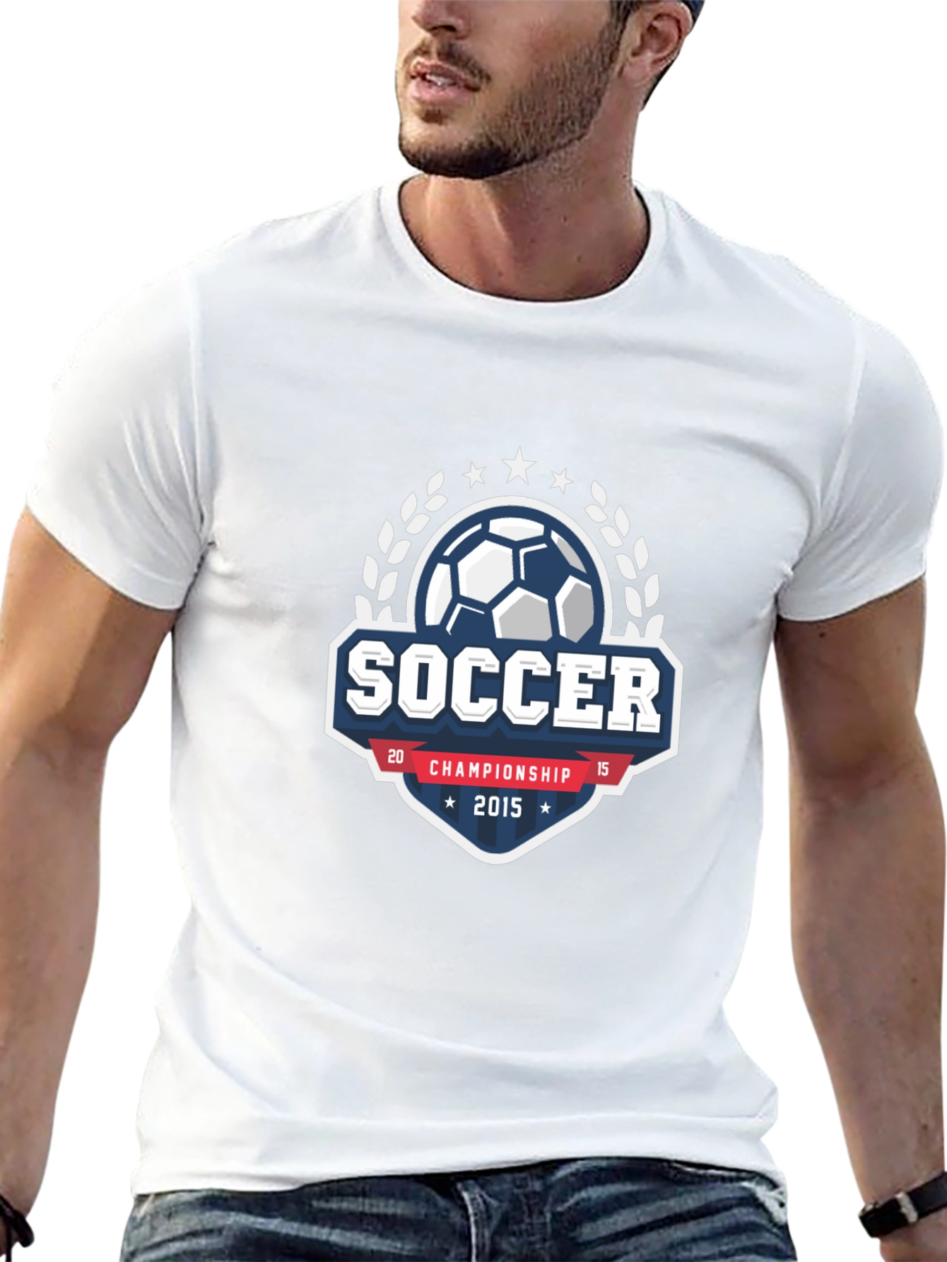 Soccer Championship 2015 Black T-Shirt