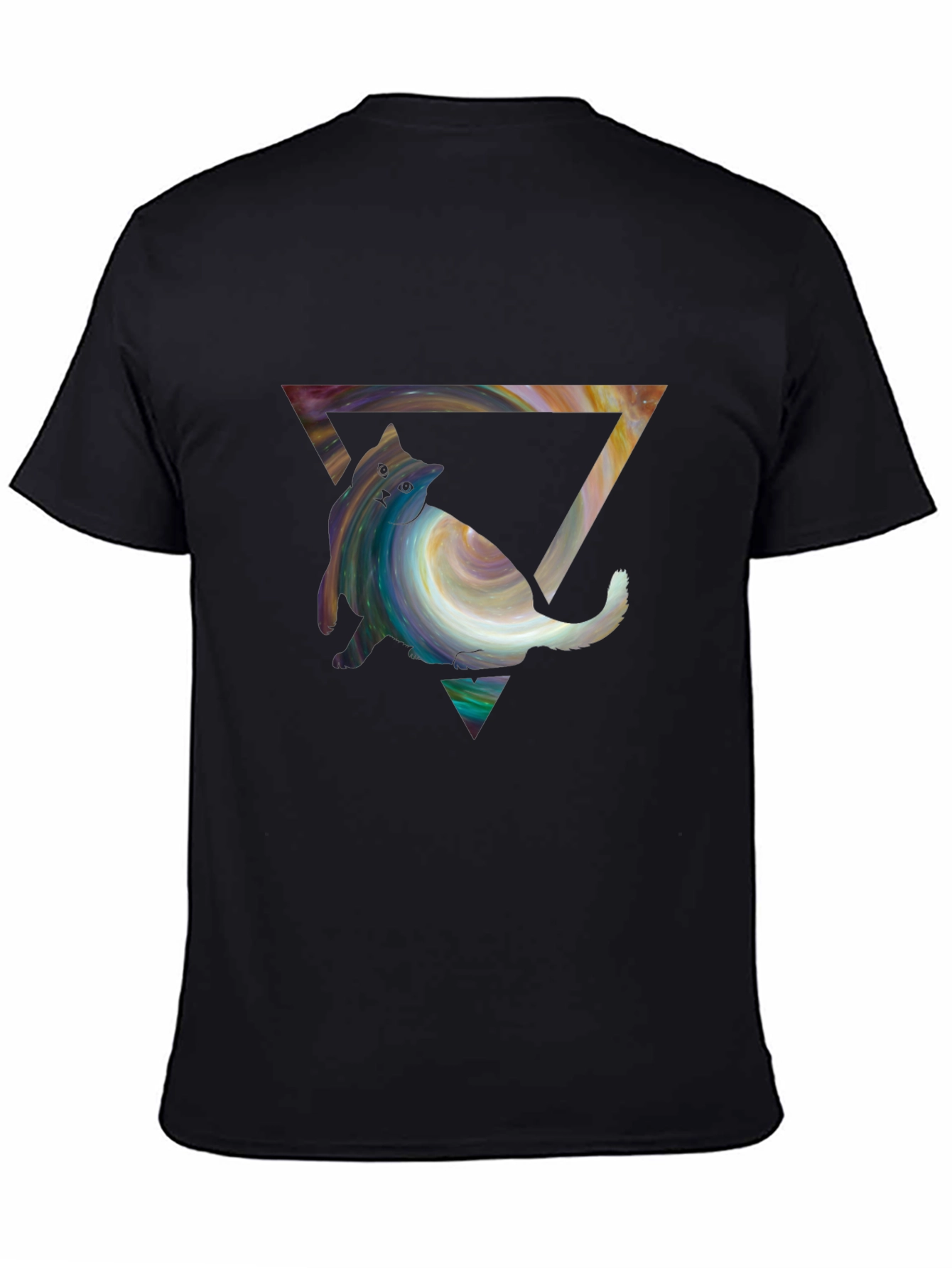 Abstract Cat Triangle T-Shirt