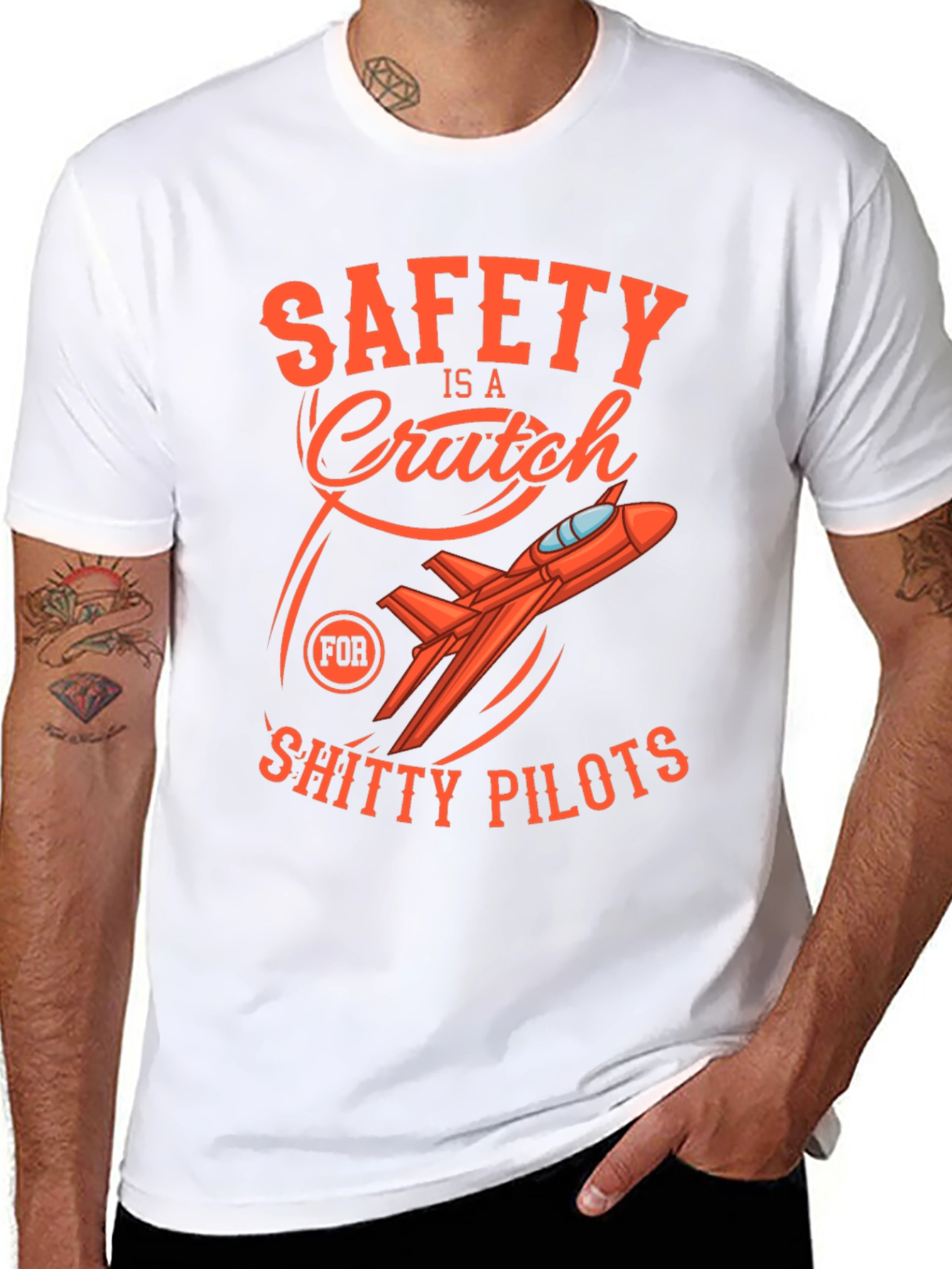 Safety Is A Crutch Graphic Tee