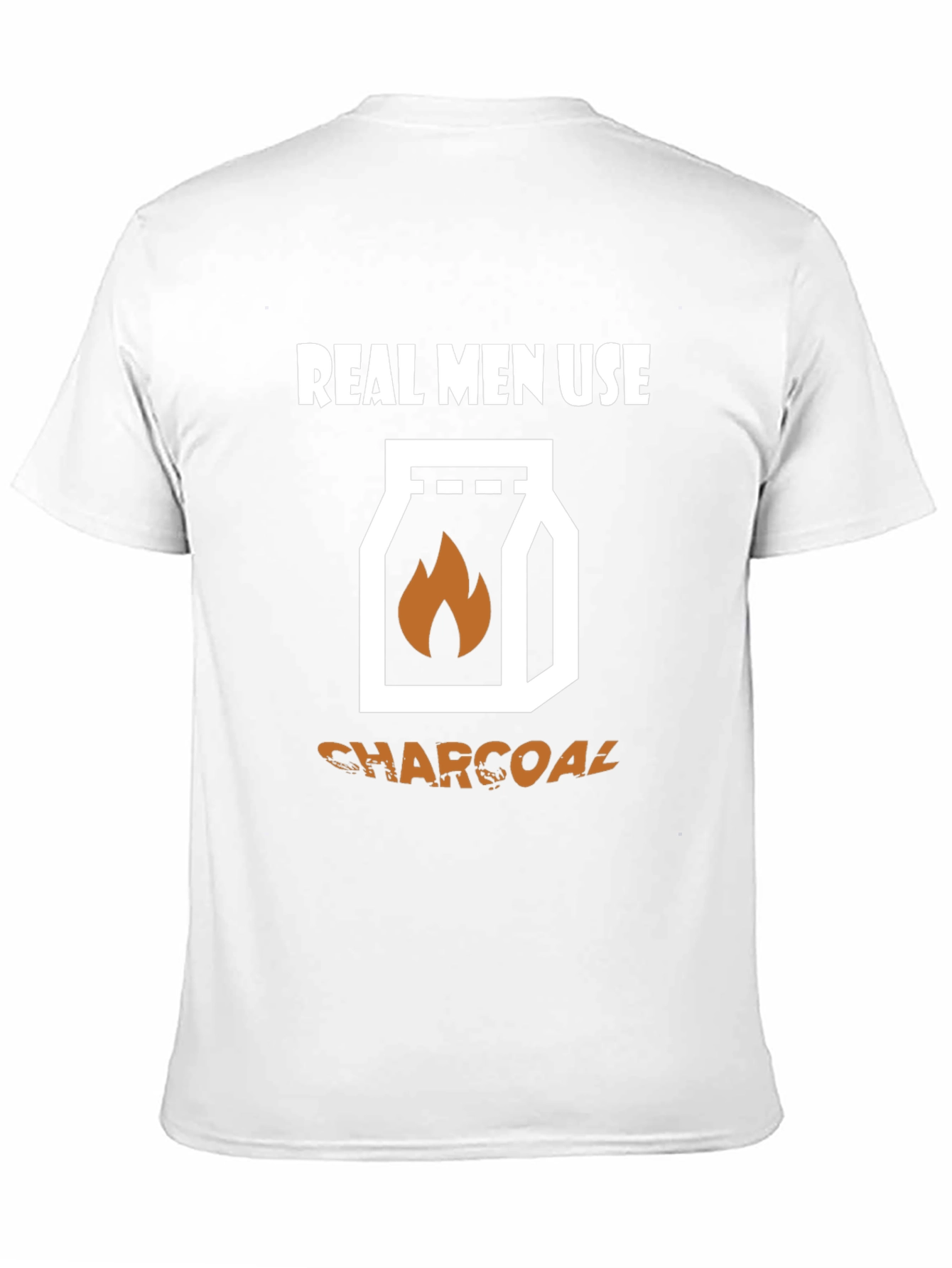Real Men Use Charcoal T-Shirt - Grilling Tee