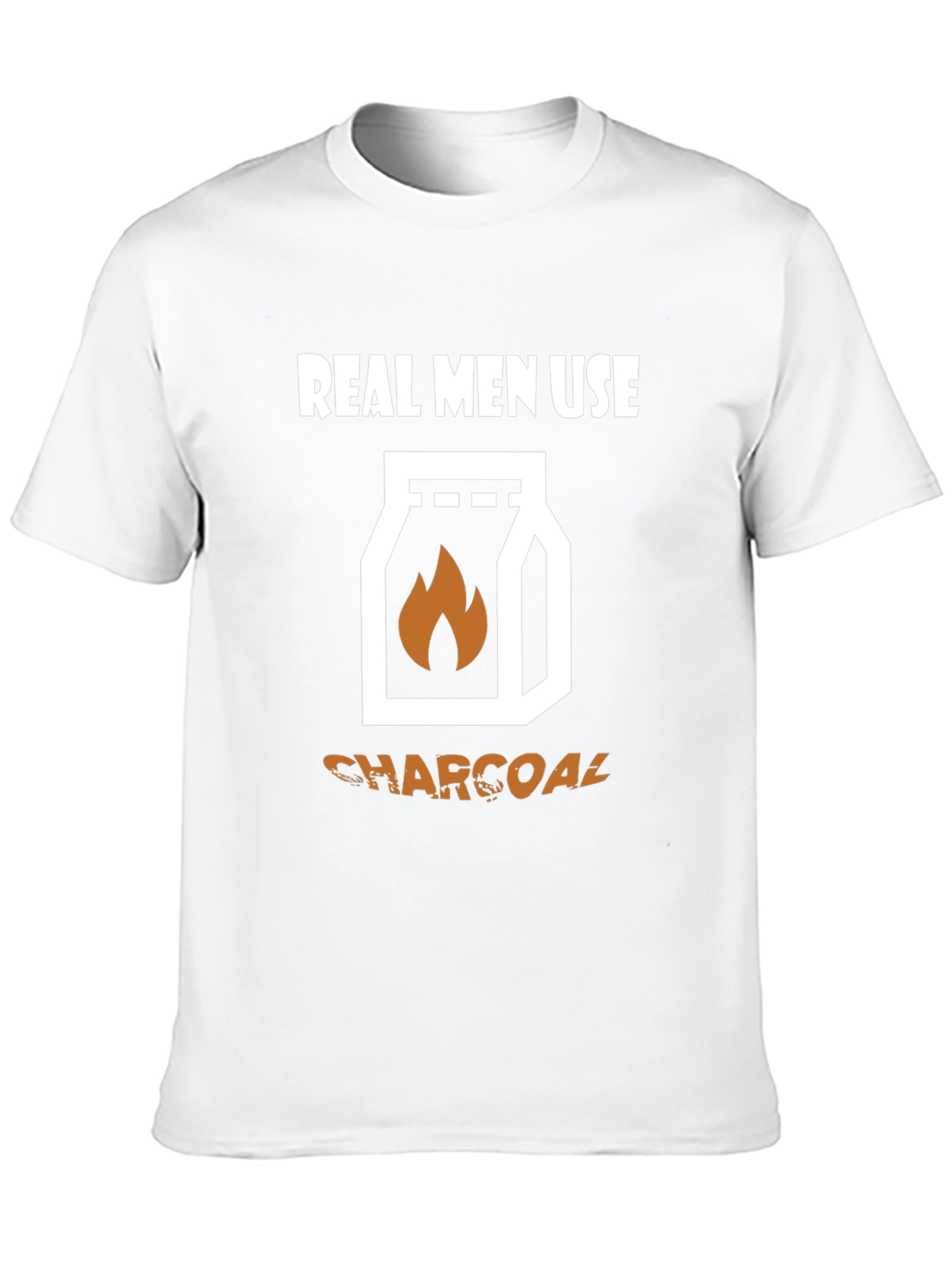 Real Men Use Charcoal T-Shirt - Grilling Tee