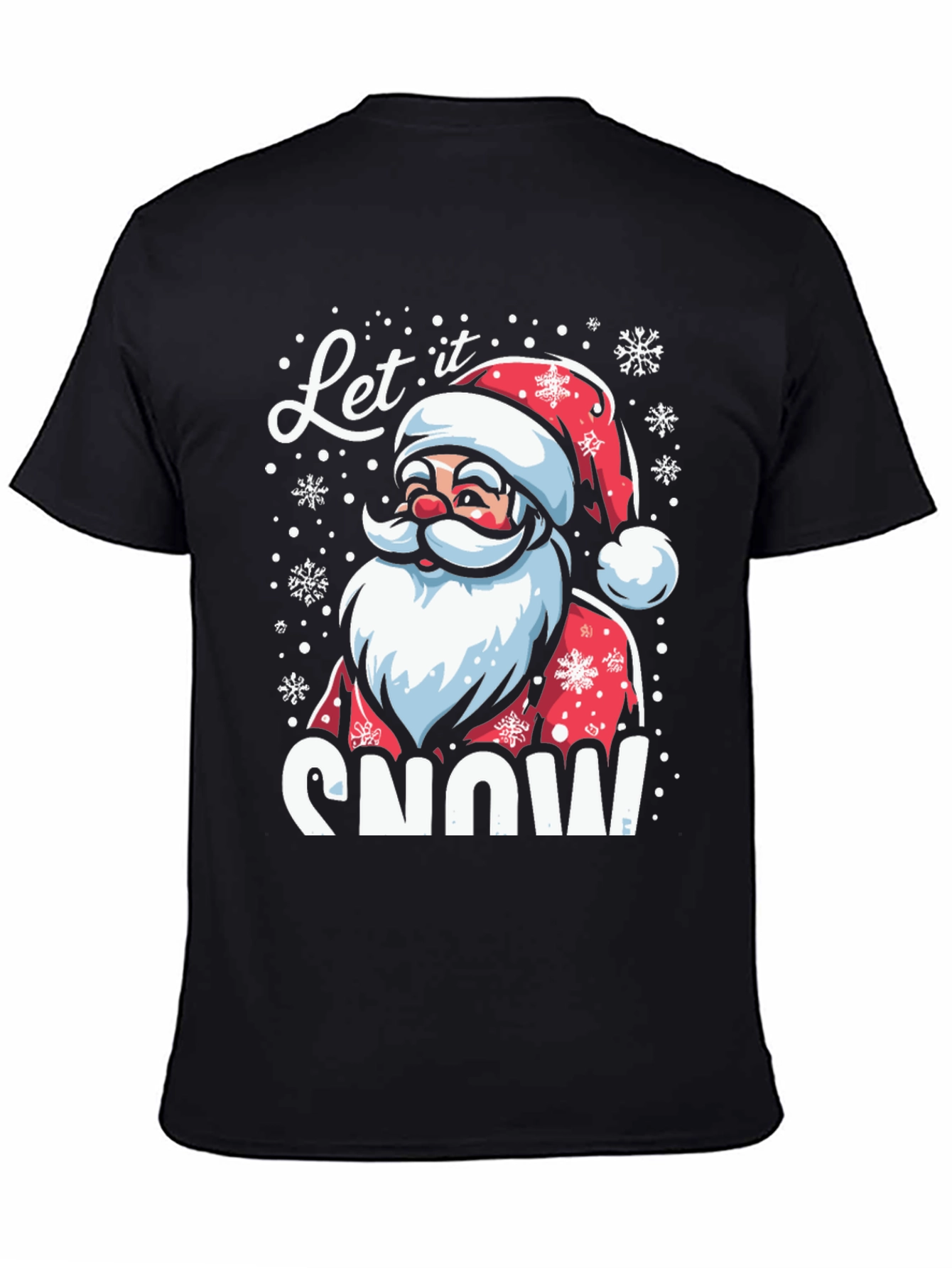 Let it Snow Santa Graphic T-Shirt