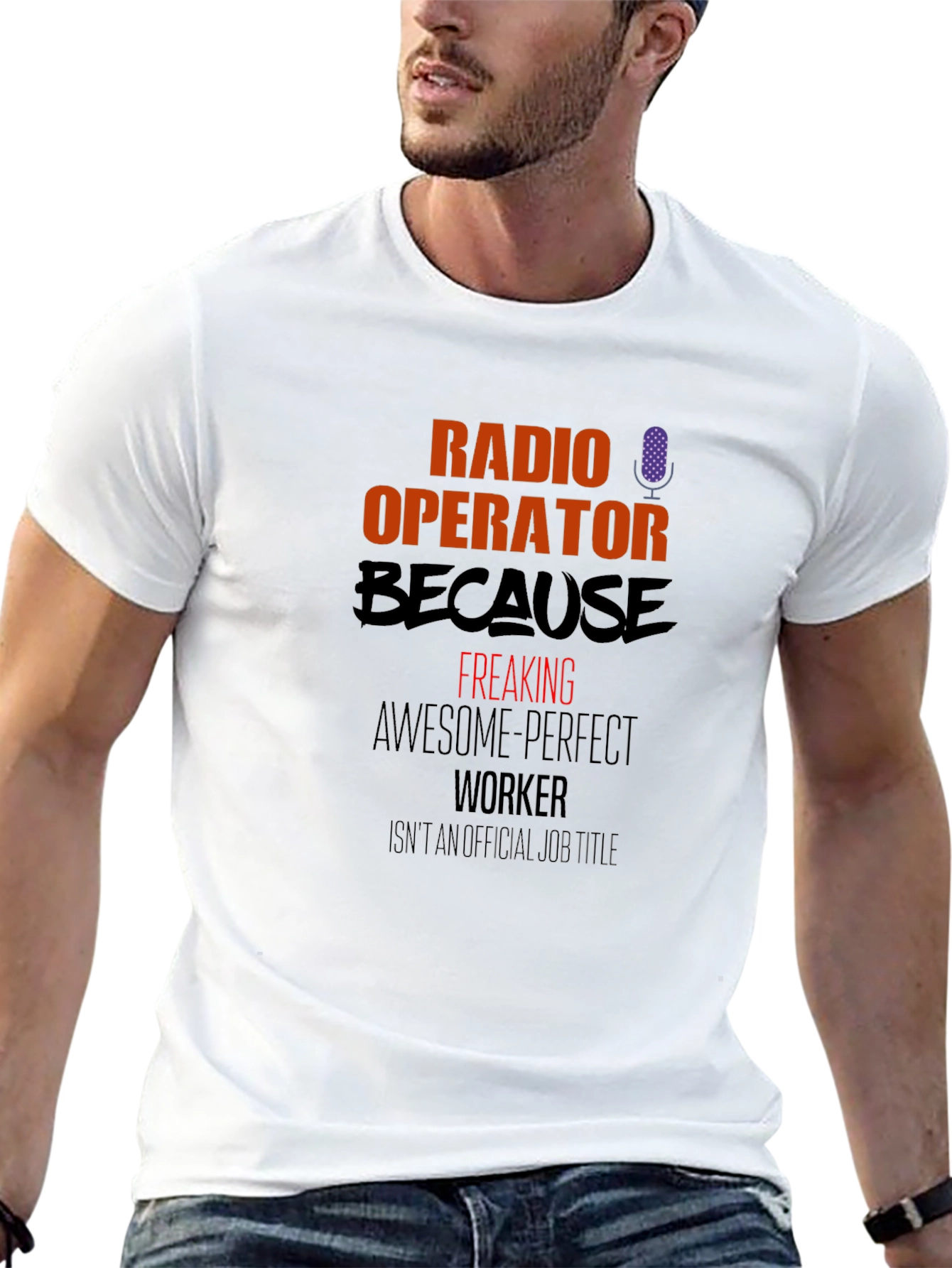 Radio Operator T-Shirt - Freaking Awesome Worker