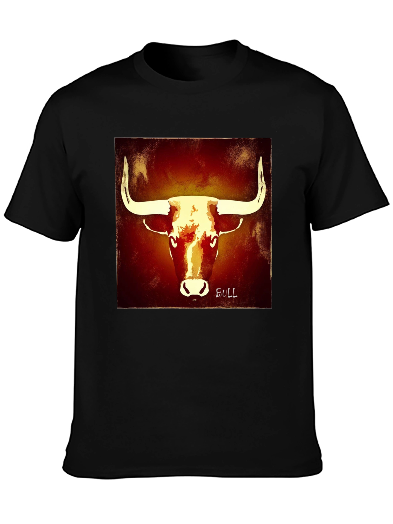 Bull Graphic Tee - Bold Black T-Shirt