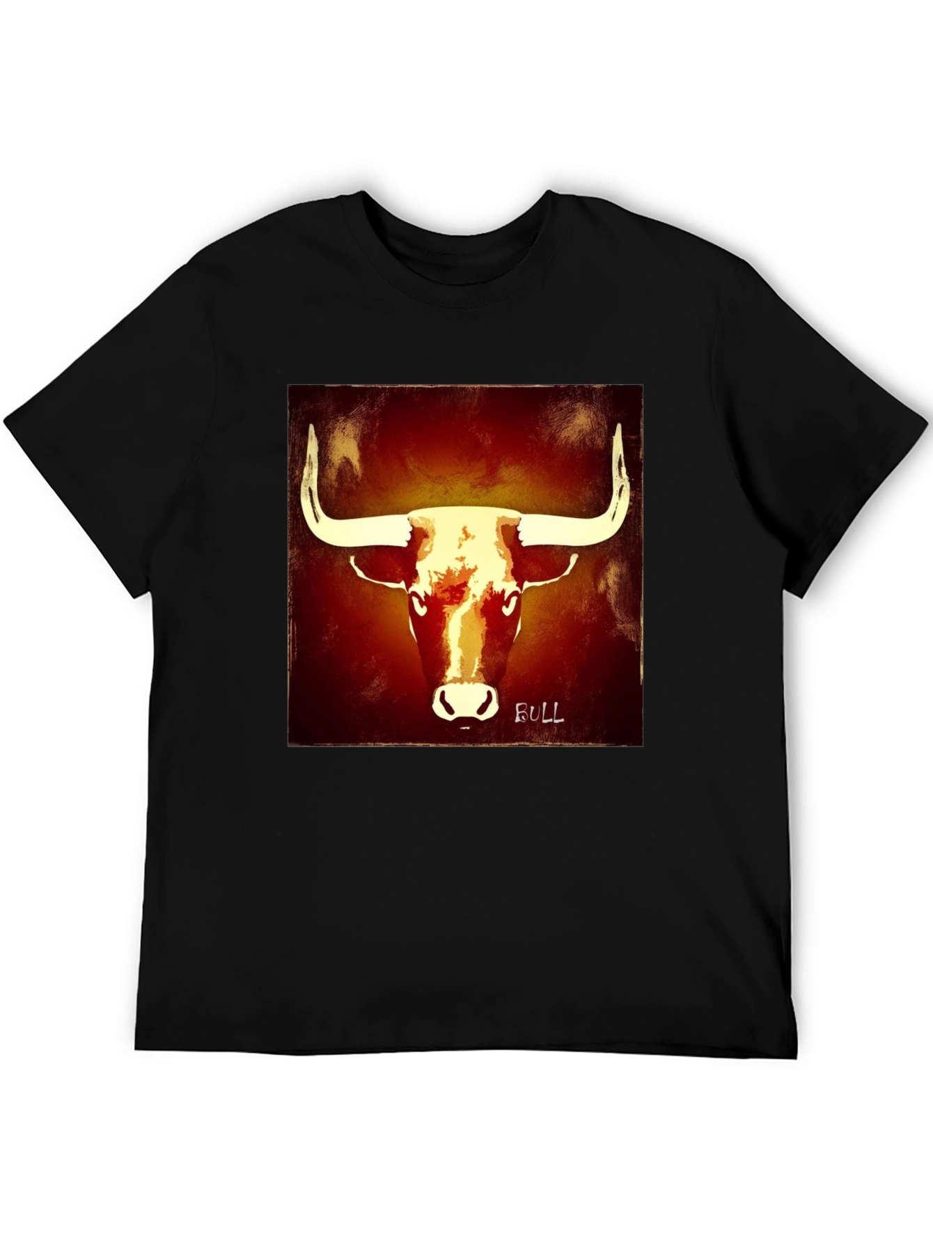 Bull Graphic Tee - Bold Black T-Shirt