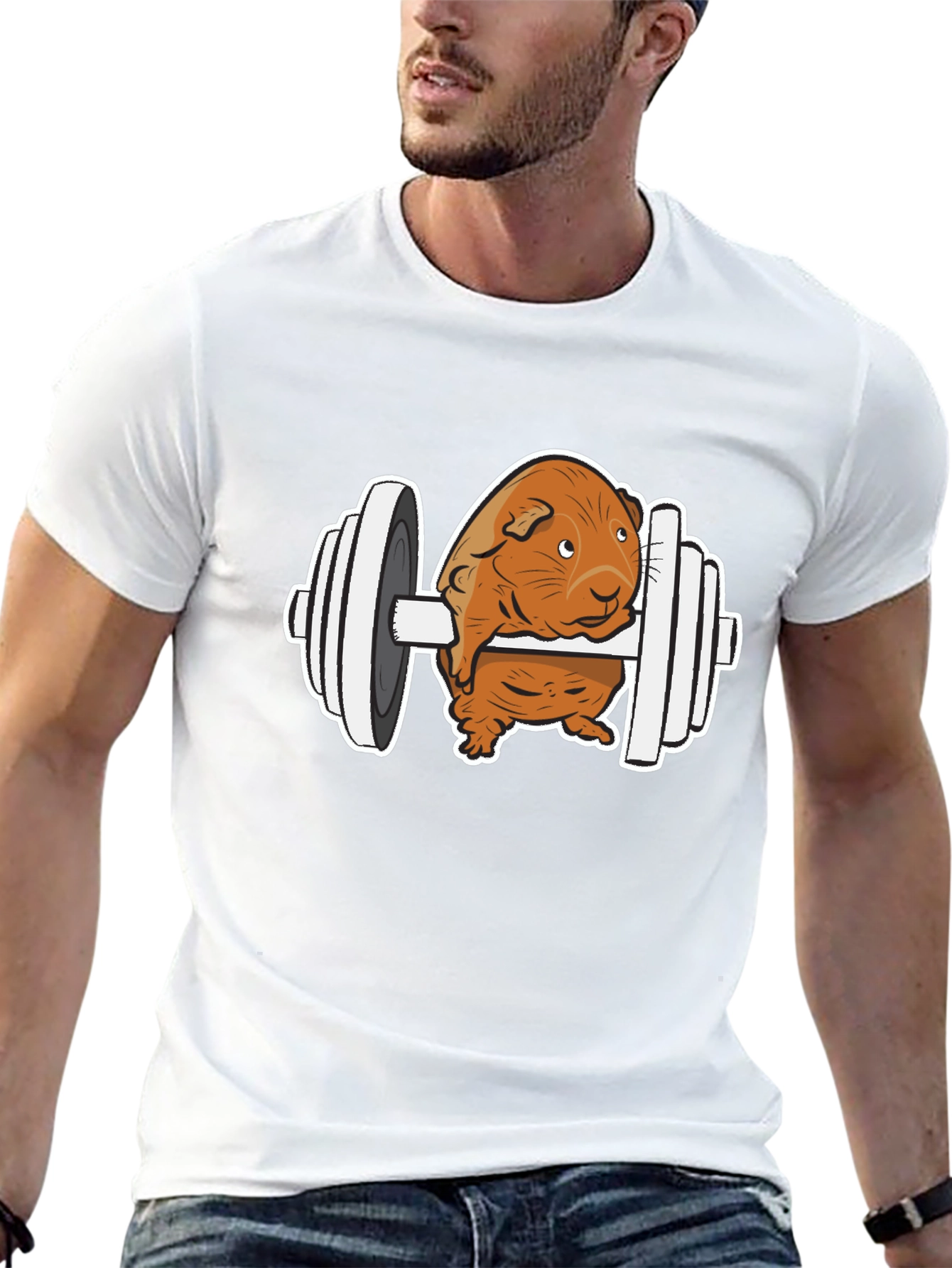 Guinea Pig Gym T-Shirt - Funny Workout Tee