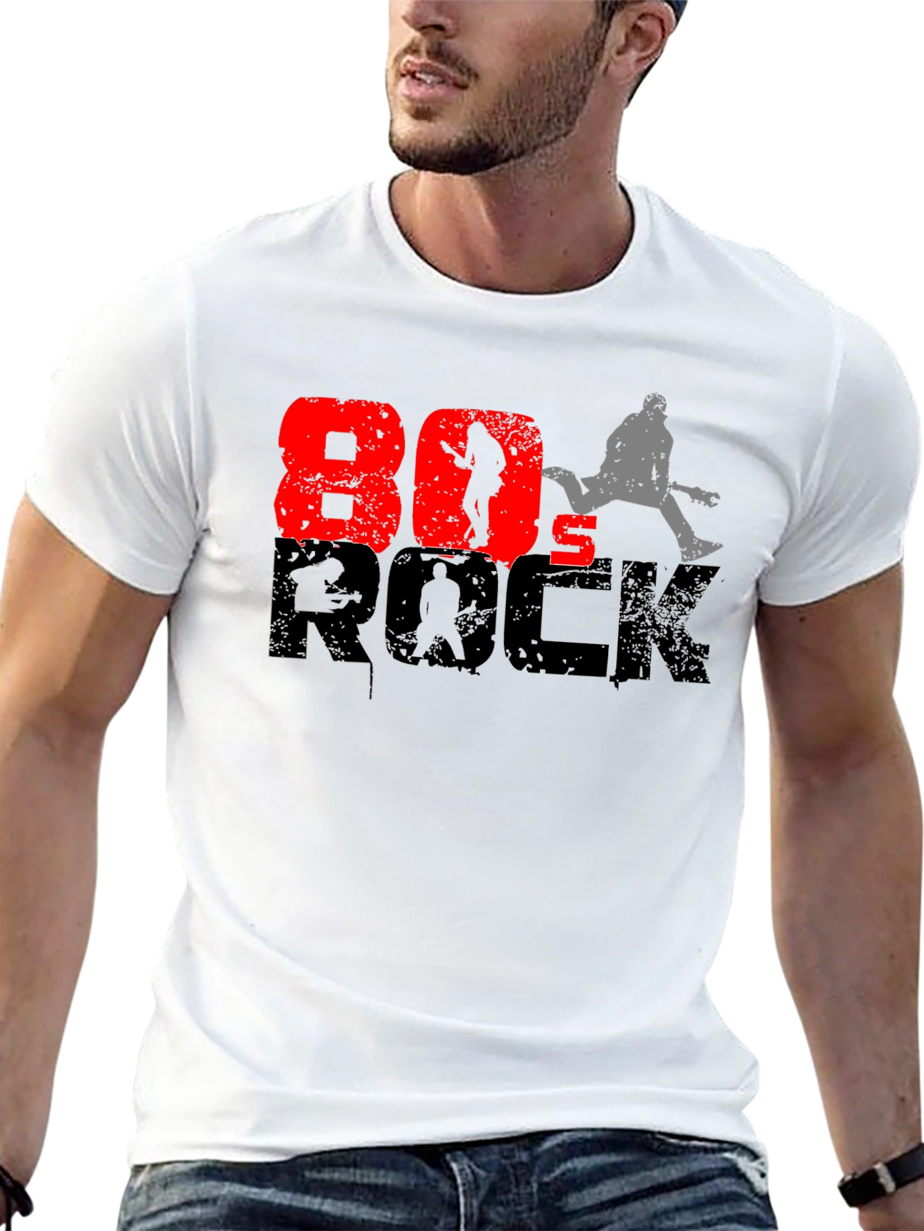 Retro 80s Rock Graphic T-Shirt