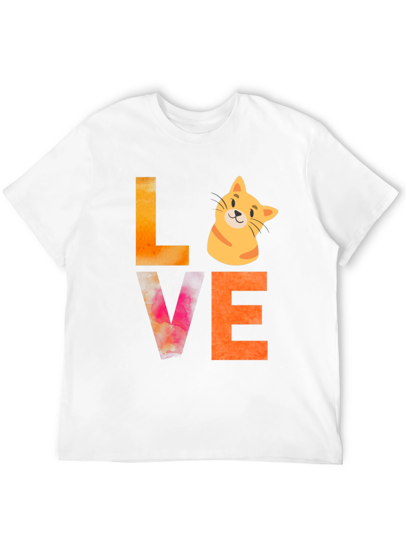 Love Cat Graphic Tee - Novelty T-Shirt