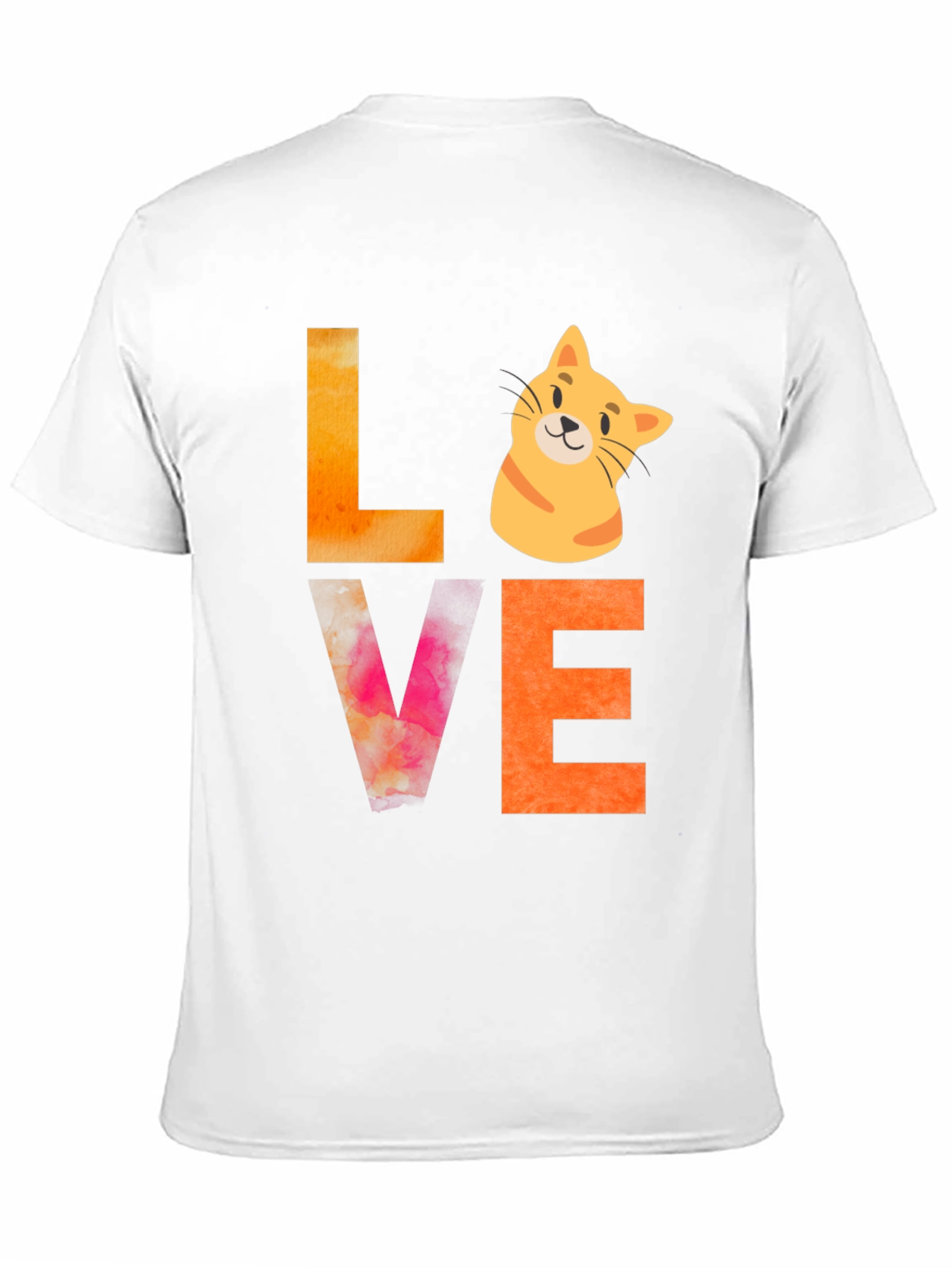 Love Cat Graphic Tee - Novelty T-Shirt