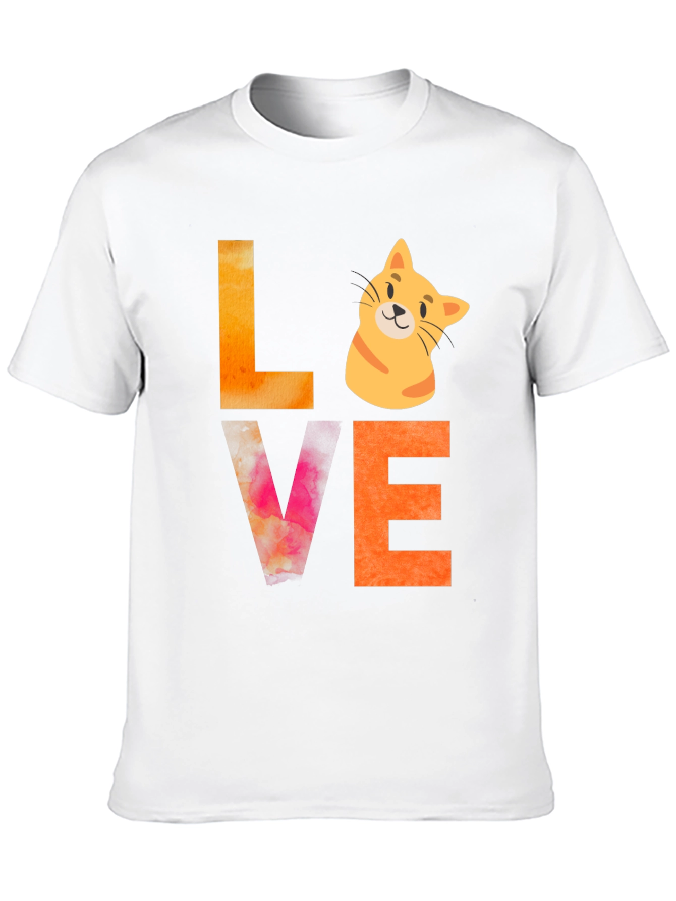 Love Cat Graphic Tee - Novelty T-Shirt