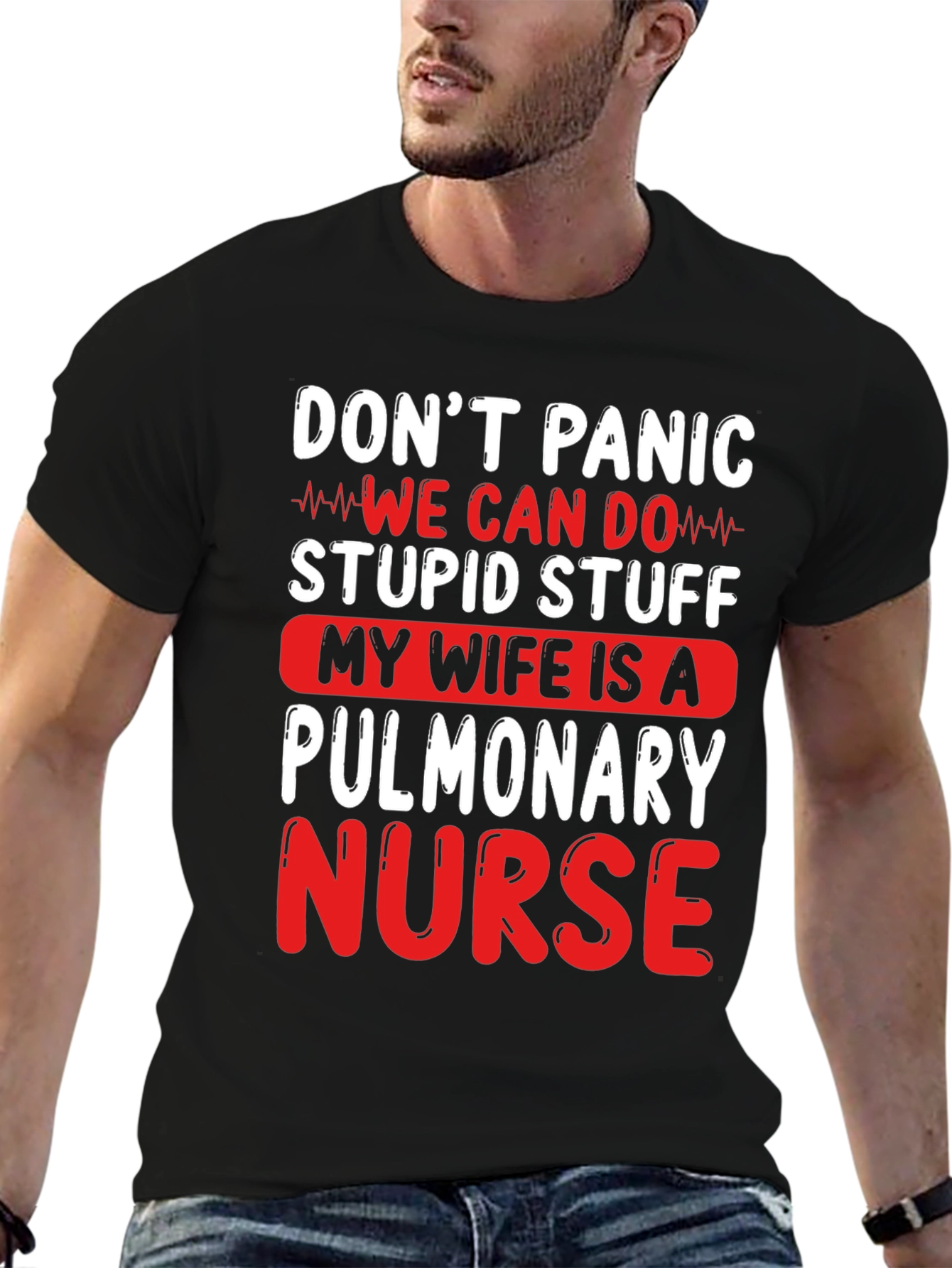 Pulmonary Nurse T-Shirt - Dont Panic