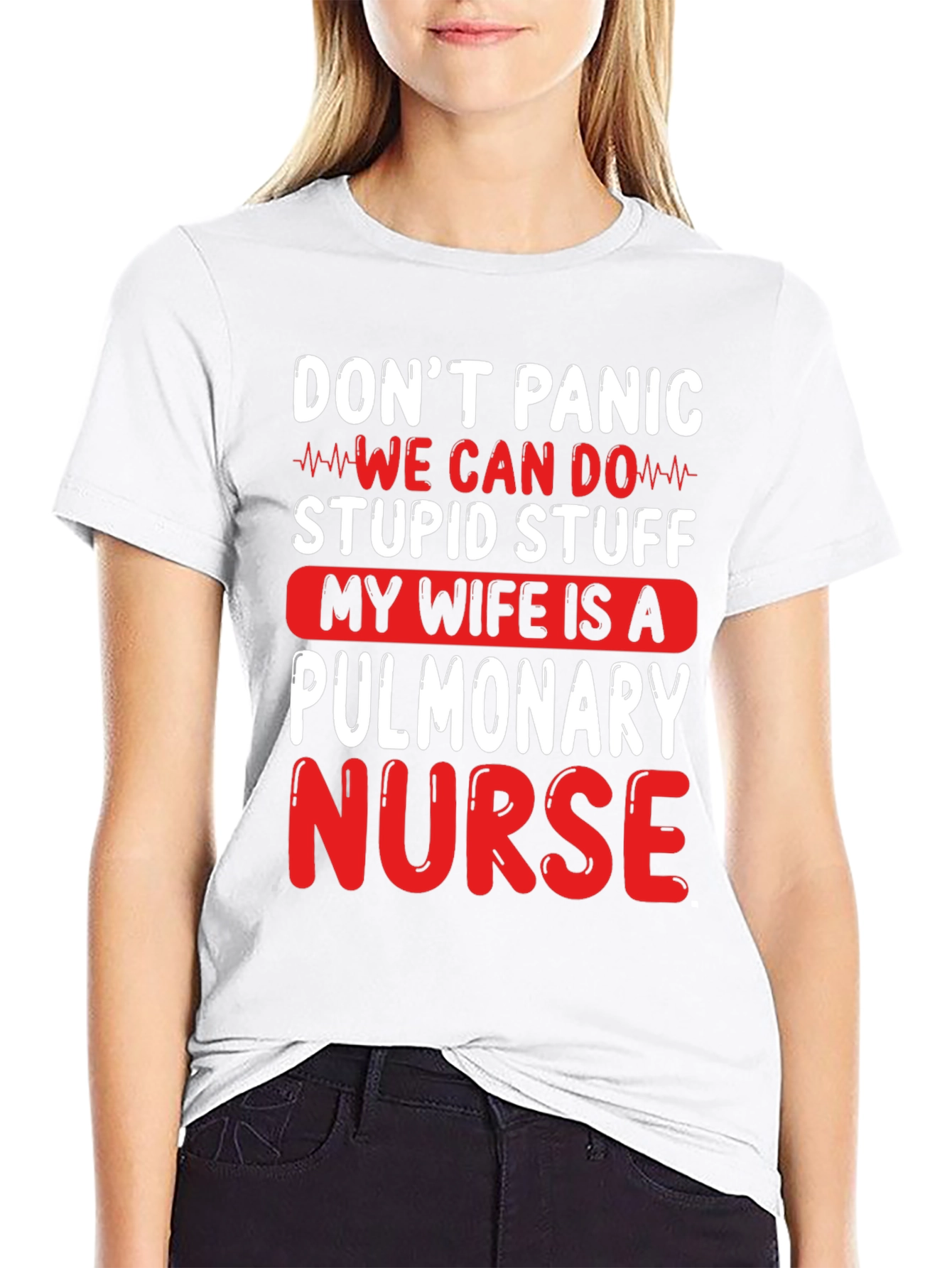 Pulmonary Nurse T-Shirt - Dont Panic