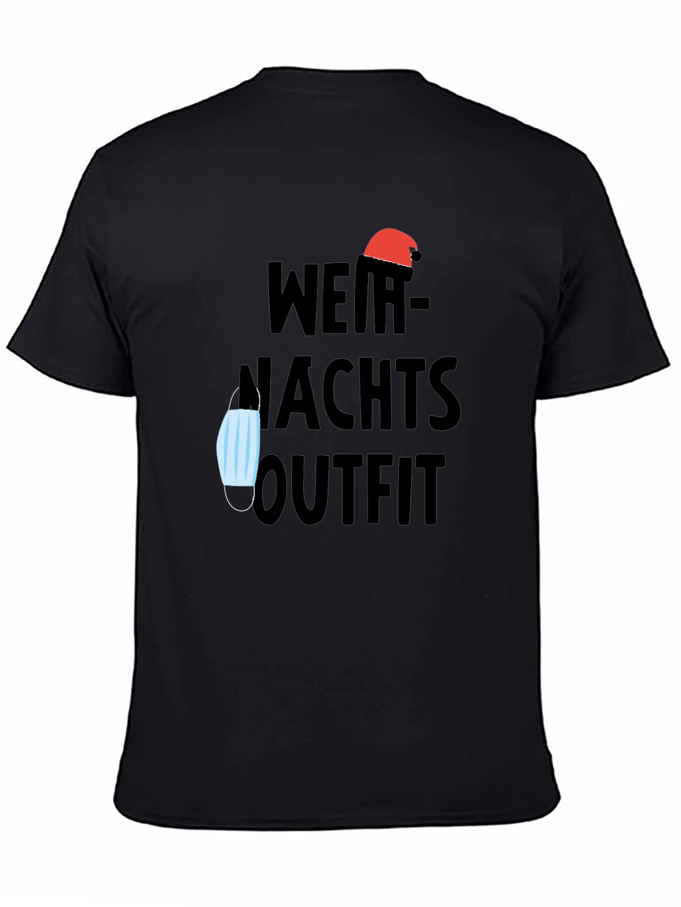 Weihnachts Outfit Tee - Holiday Mask Humor T-Shirt