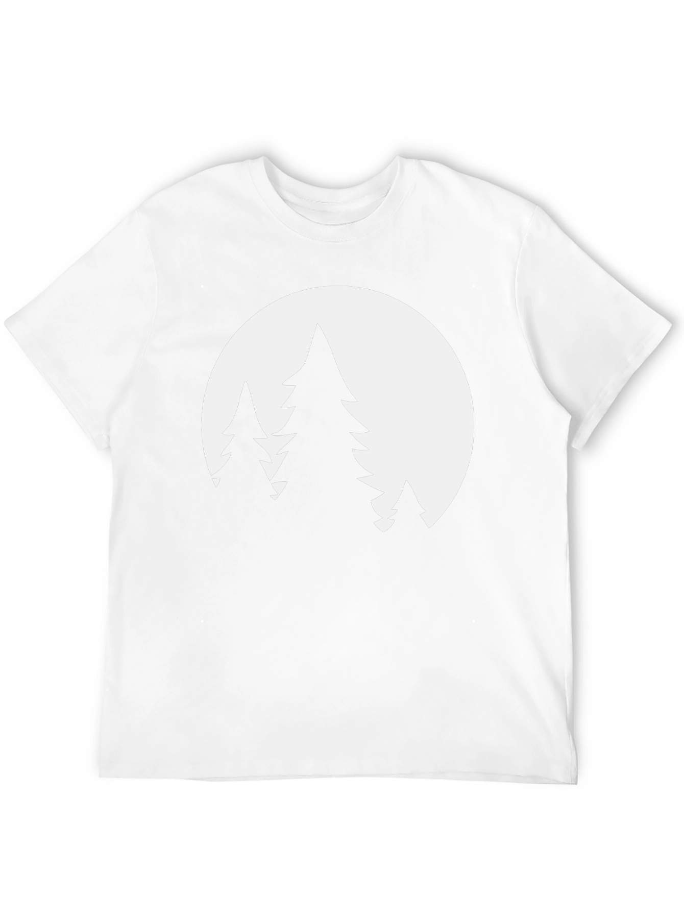 Nature Scene Graphic Tee - Black Cotton Blend