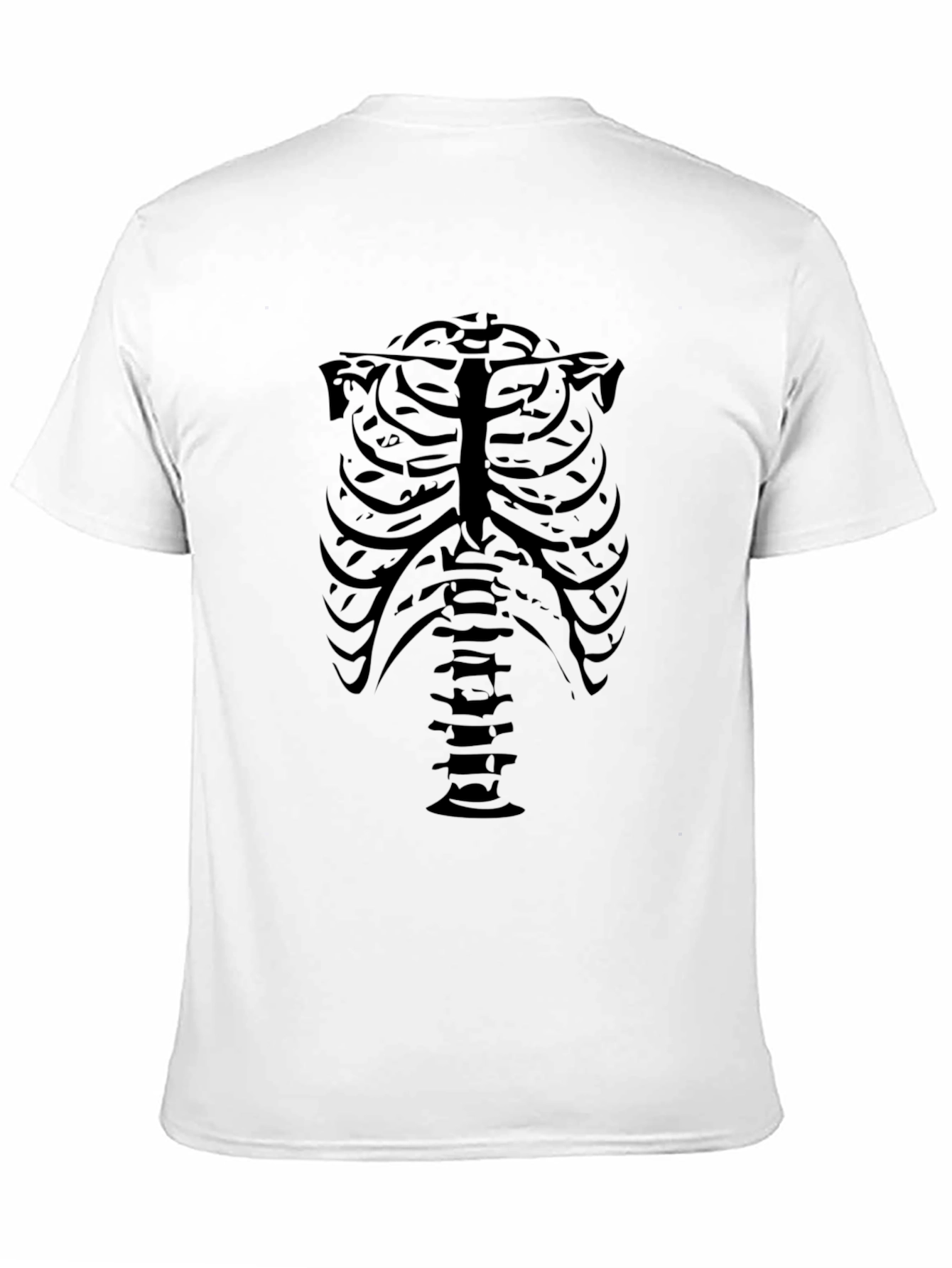 Skeleton Ribcage Graphic Tee - Mens Black T-Shirt