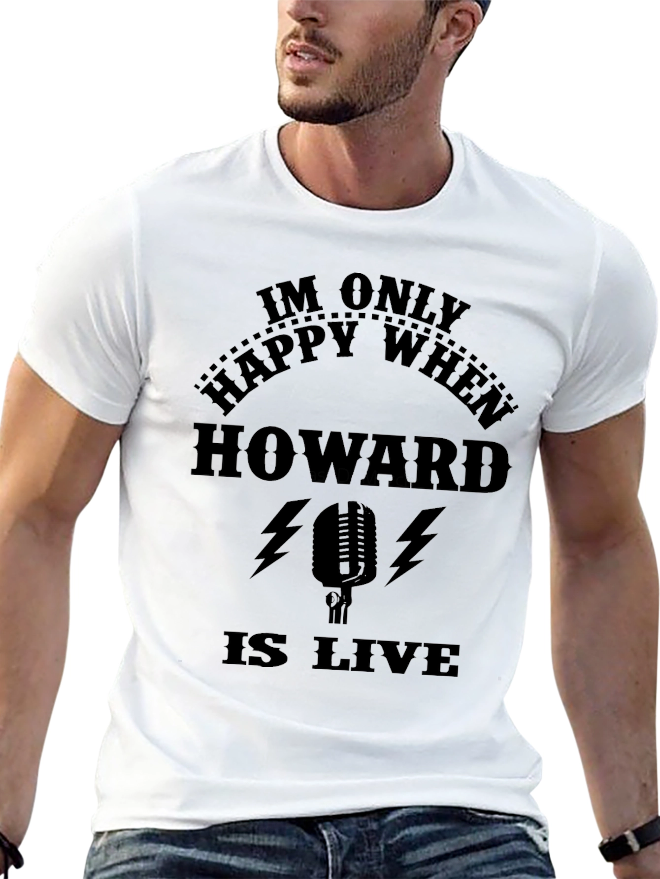 Howard is Live T-Shirt - Black Graphic Tee