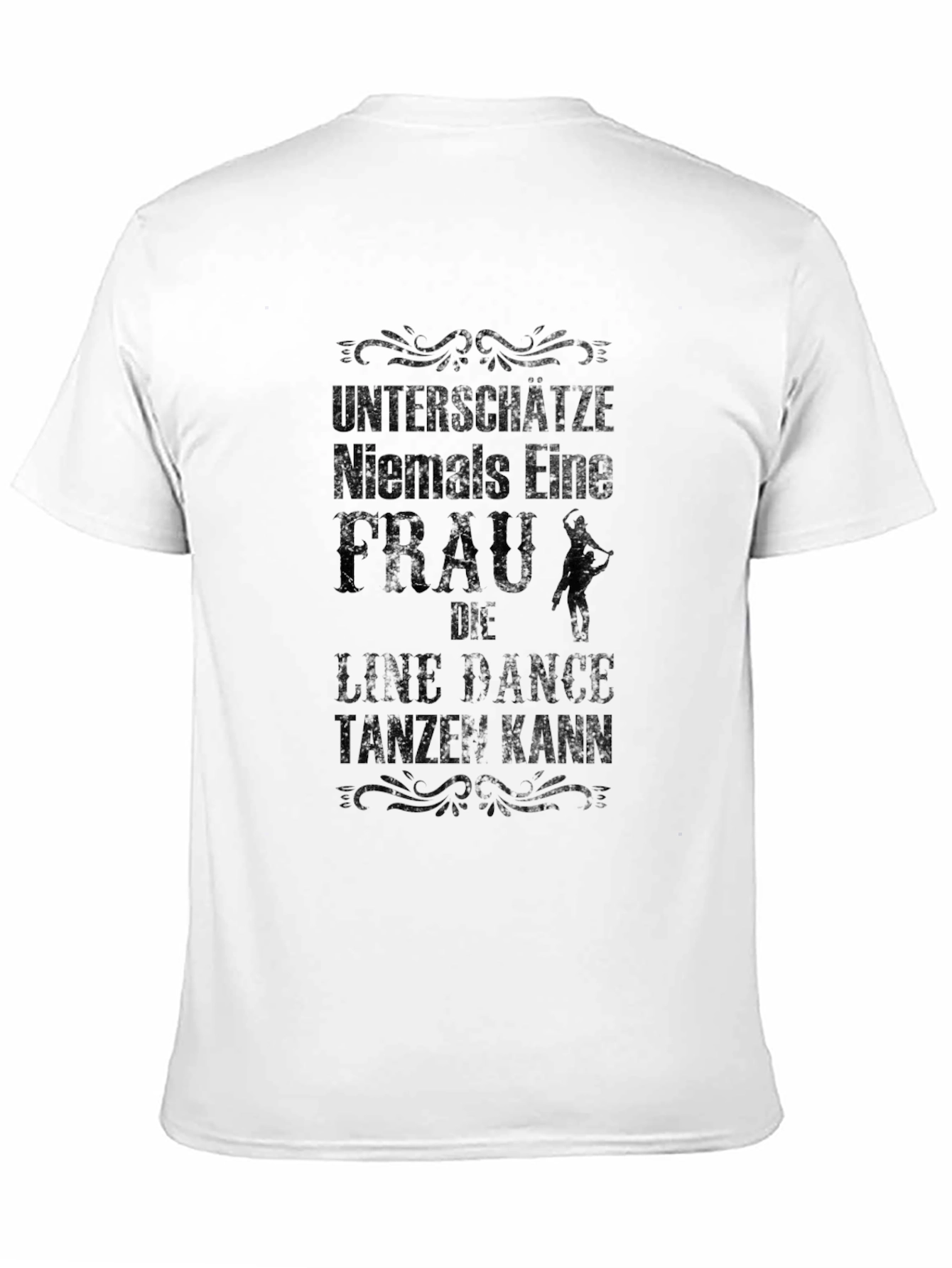 Line Dance Frau T-Shirt - Black Graphic Tee
