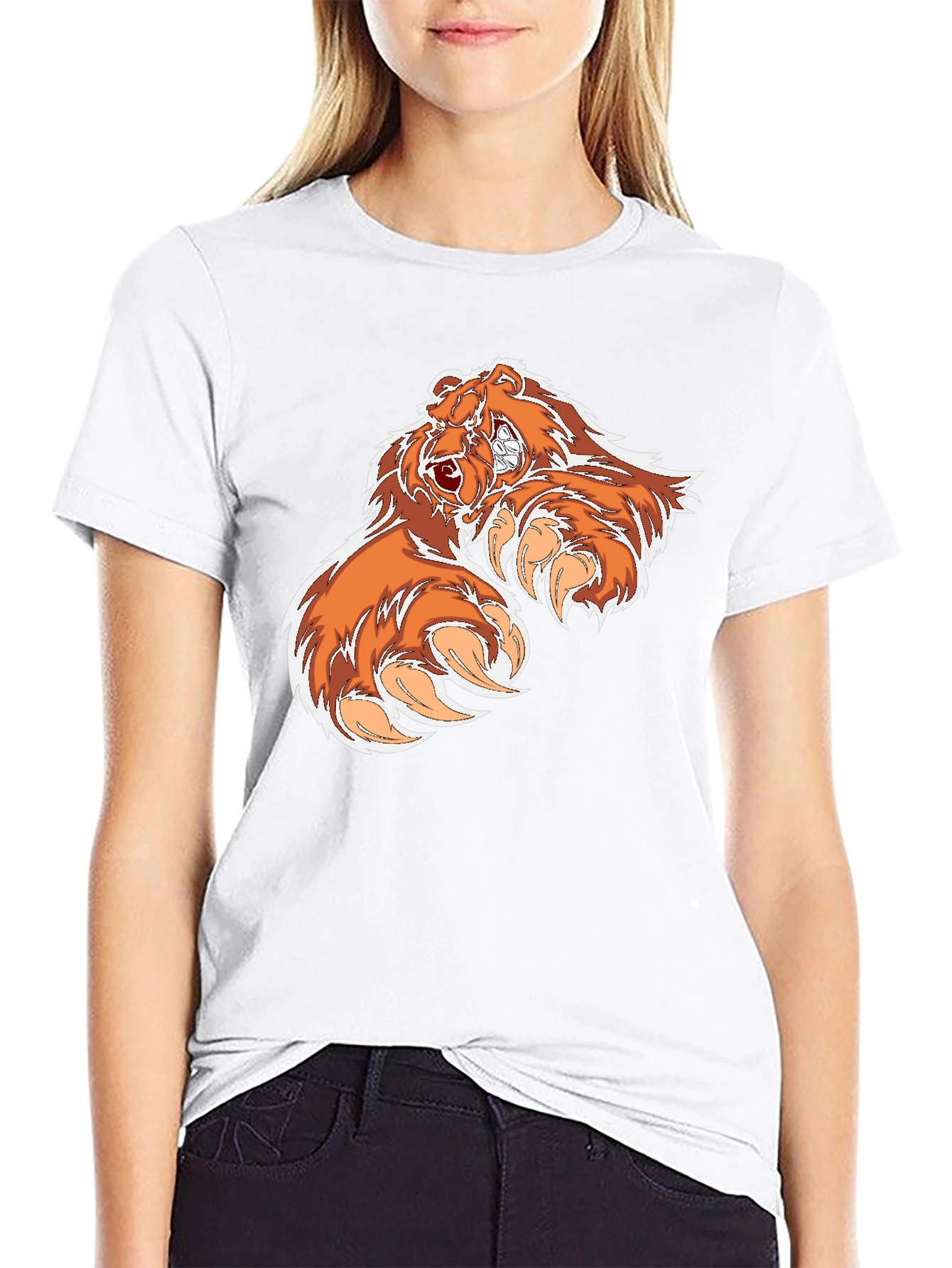 Bear Claw Graphic Tee - Black