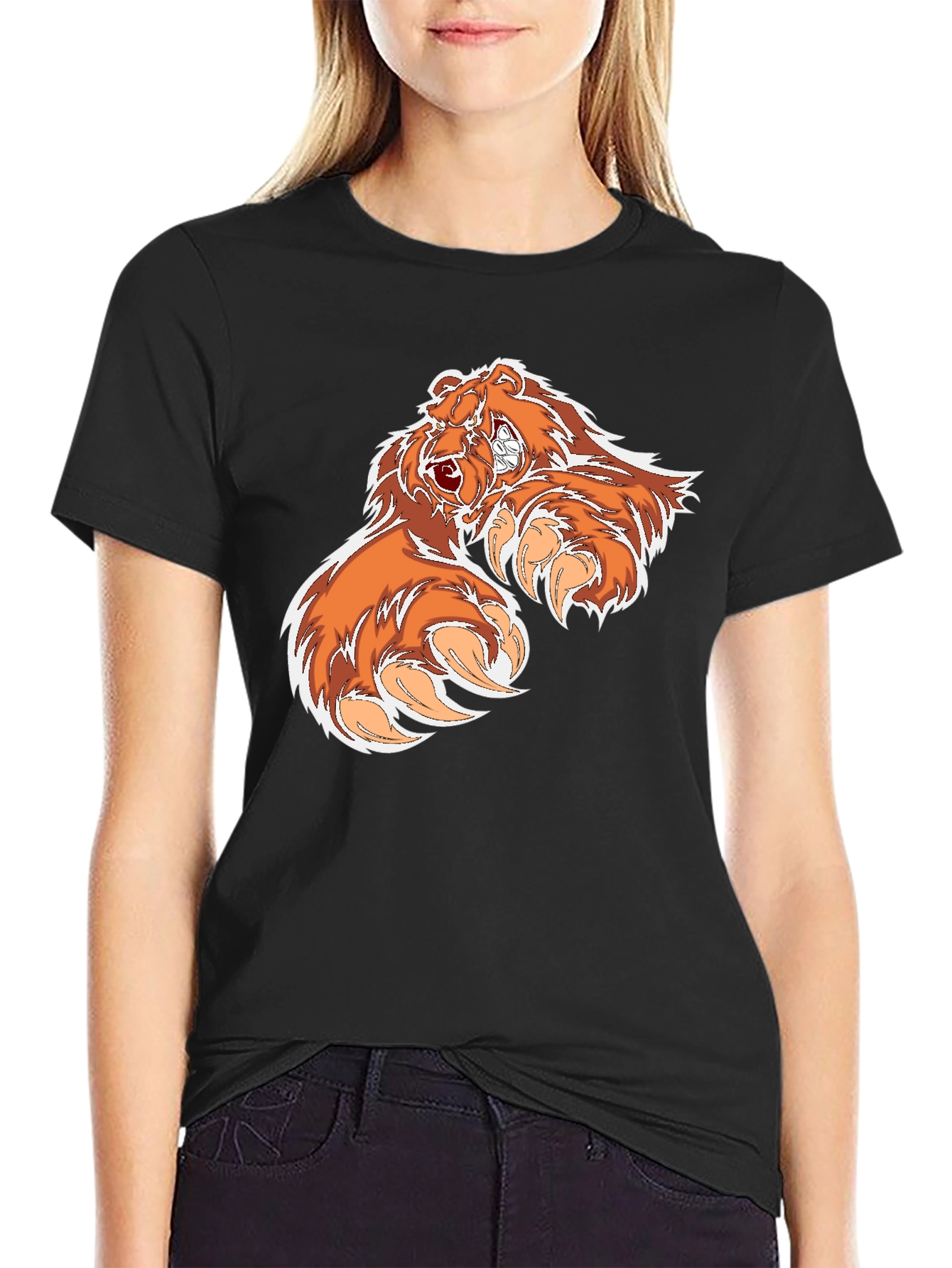 Bear Claw Graphic Tee - Black