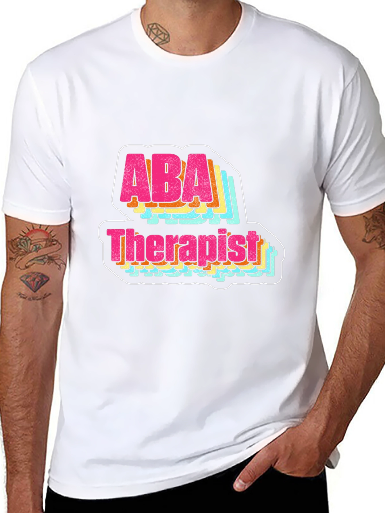 ABA Therapist Graphic Tee - Retro Style