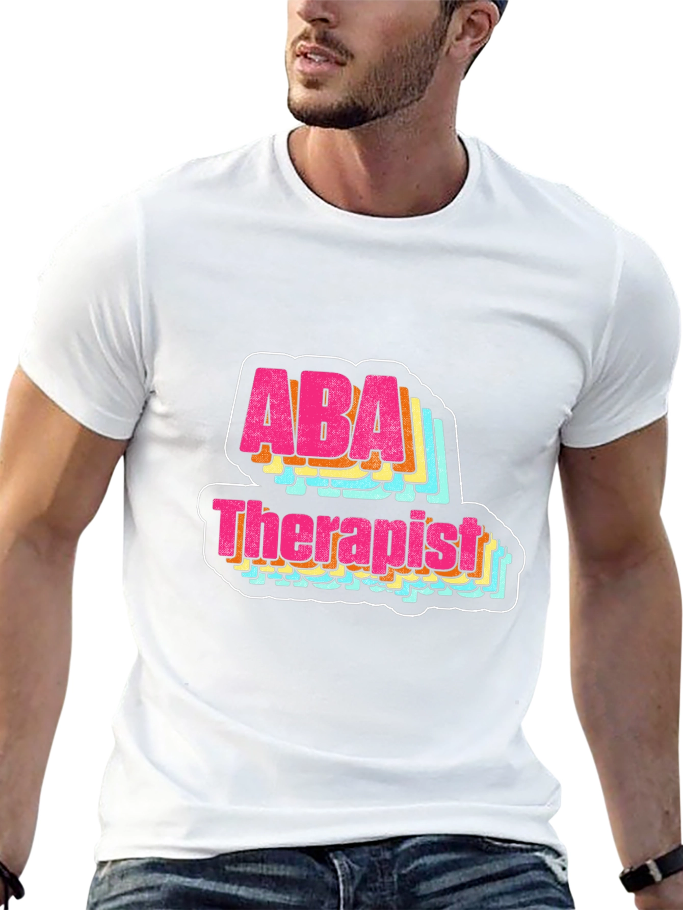 ABA Therapist Graphic Tee - Retro Style