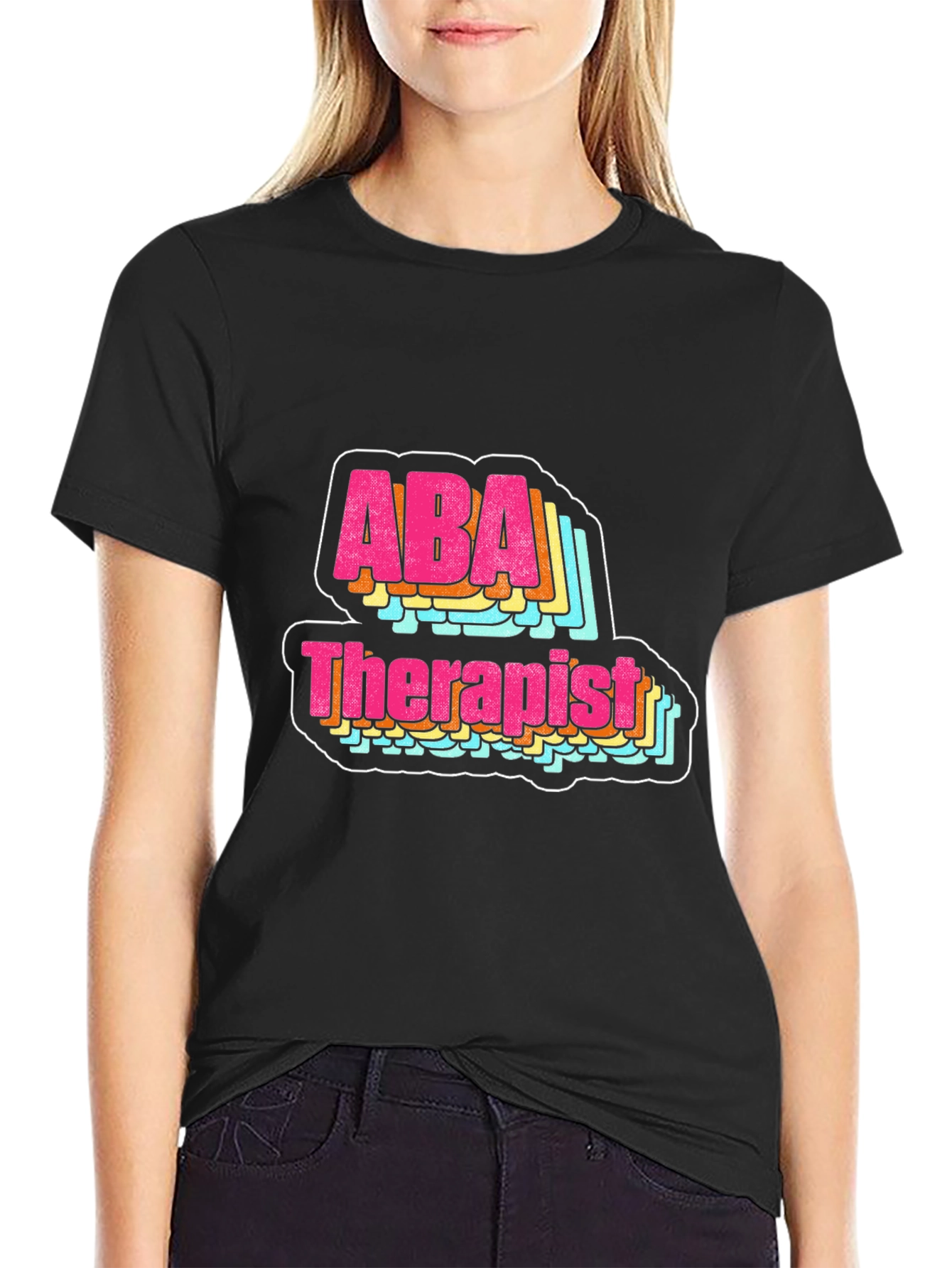 ABA Therapist Graphic Tee - Retro Style