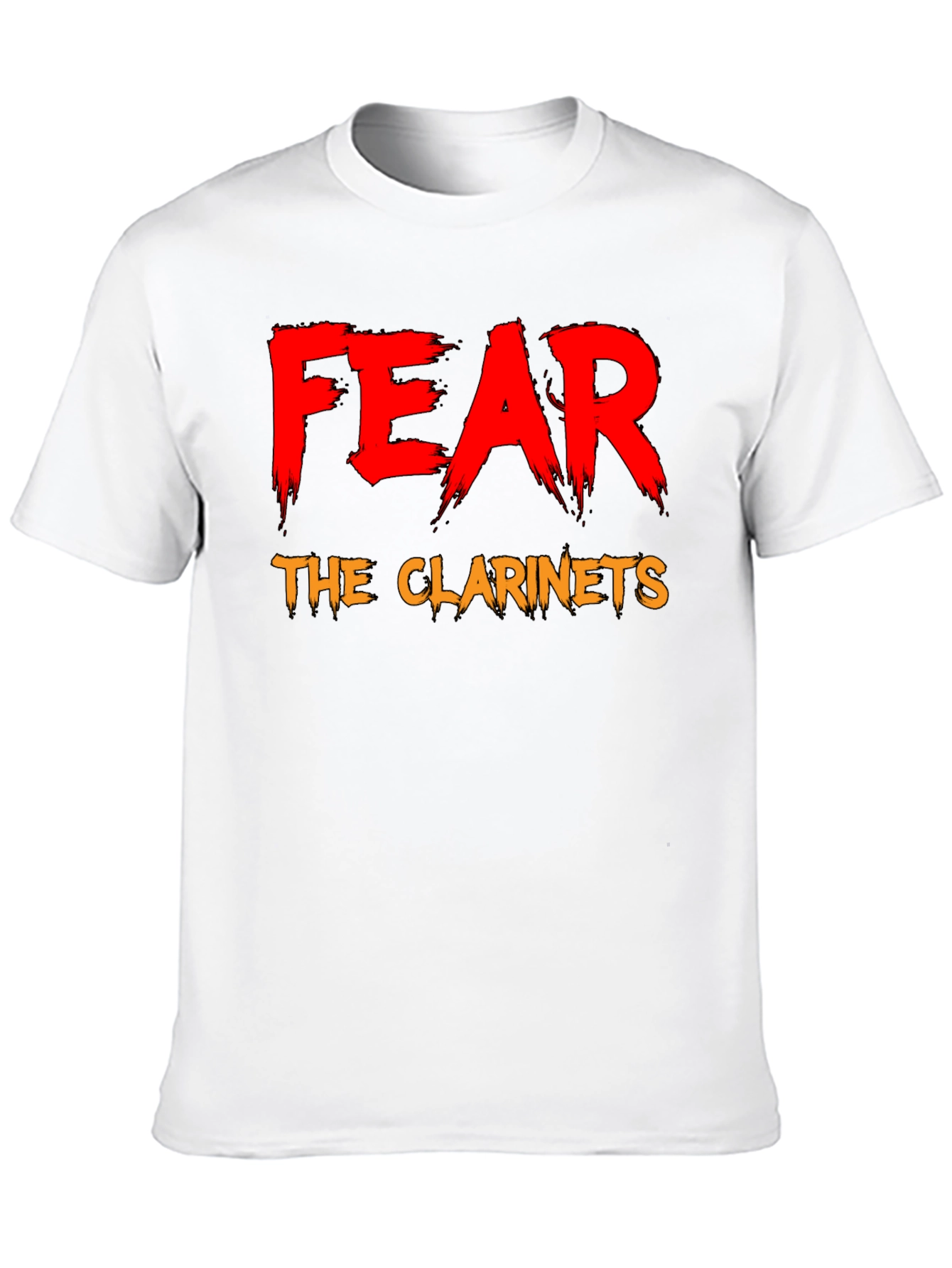 Fear The Clarinets Black T-Shirt Funny Band Tee