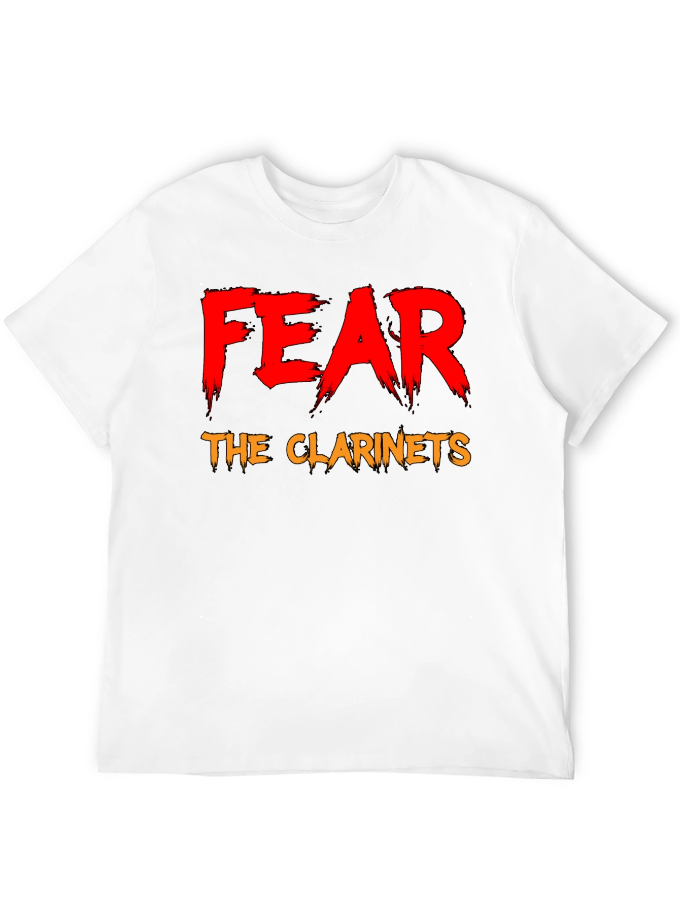 Fear The Clarinets Black T-Shirt Funny Band Tee