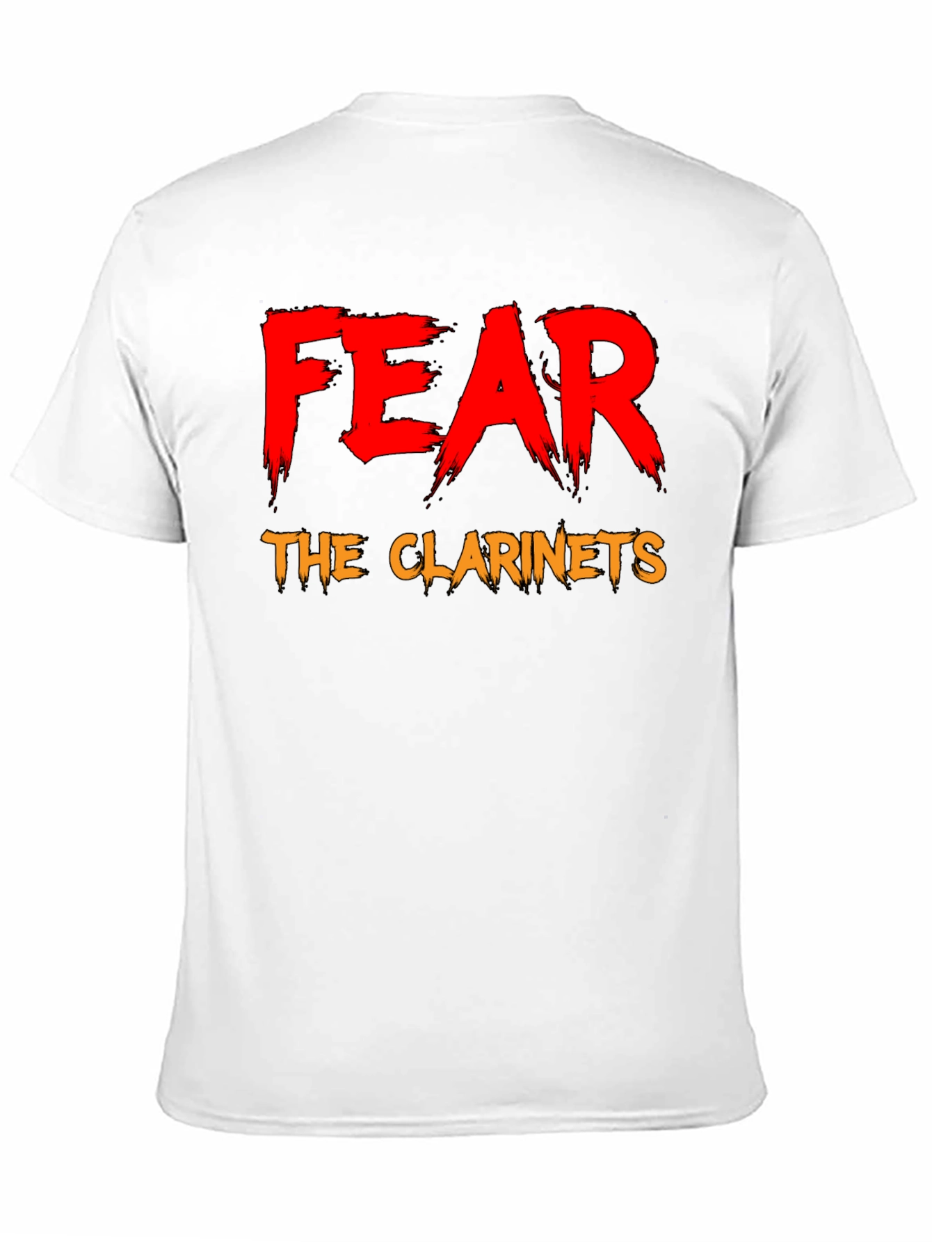 Fear The Clarinets Black T-Shirt Funny Band Tee
