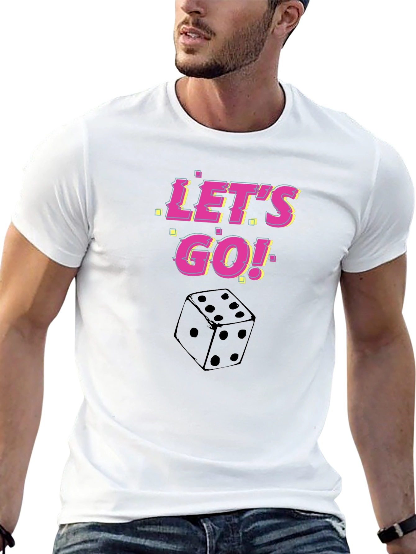 Lets Go Dice Graphic T-Shirt