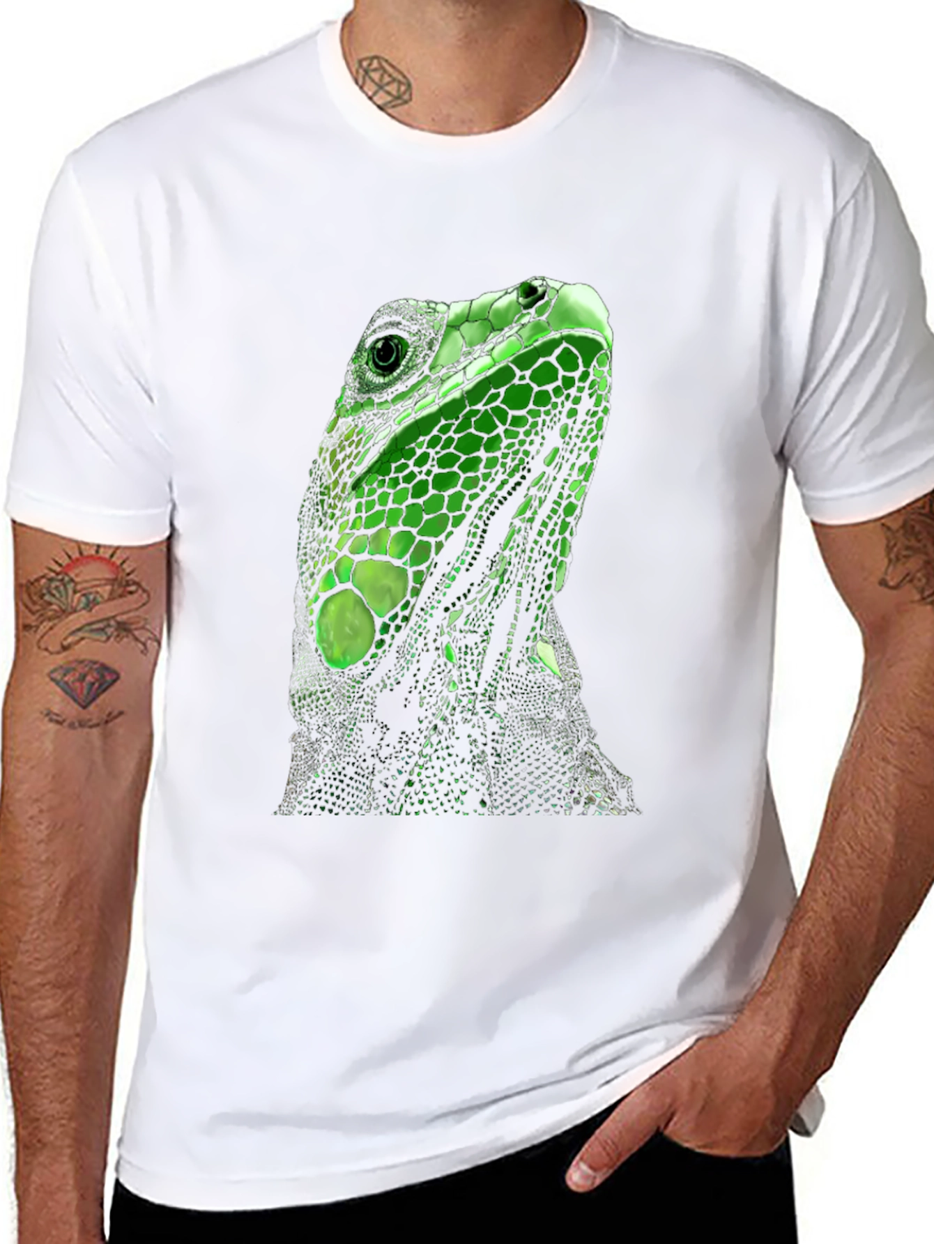Iguana Graphic T-Shirt - Reptile Lovers Tee