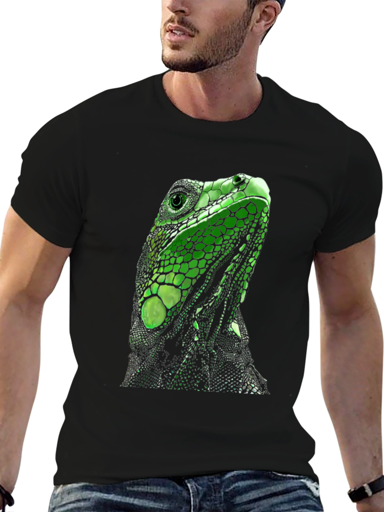 Iguana Graphic T-Shirt - Reptile Lovers Tee