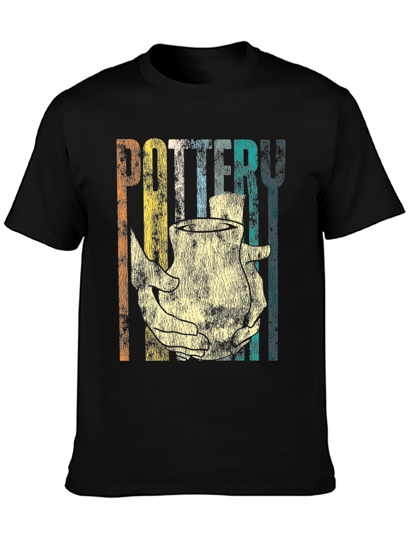 Retro Pottery T-Shirt for Craft Lovers