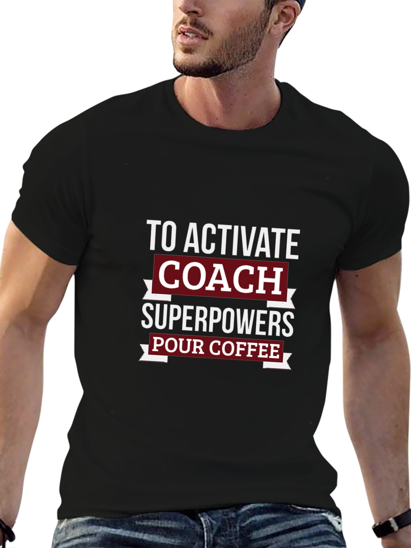 Coach Superpowers T-Shirt - Pour Coffee