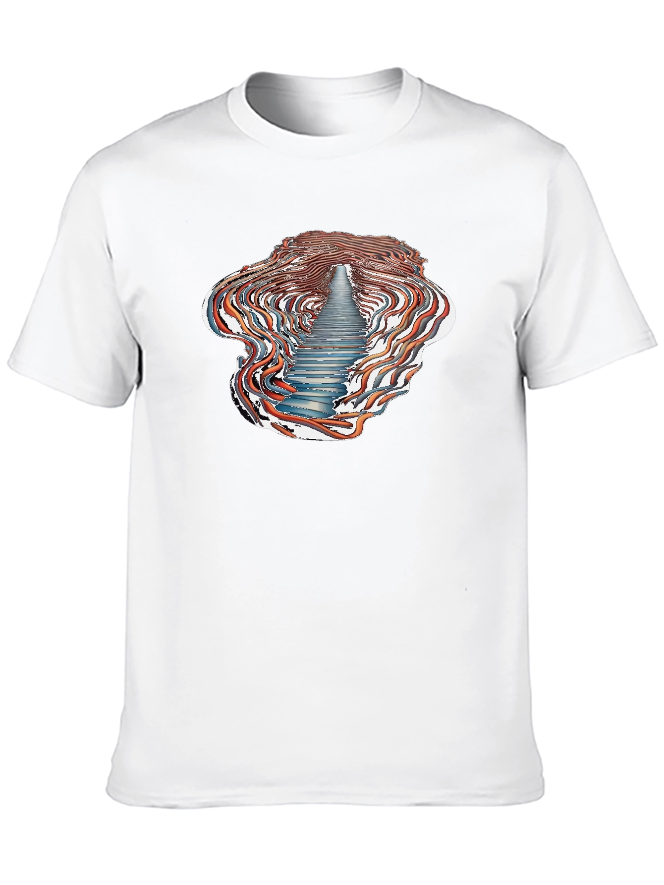 Abstract Stairway T-Shirt - Unique Design